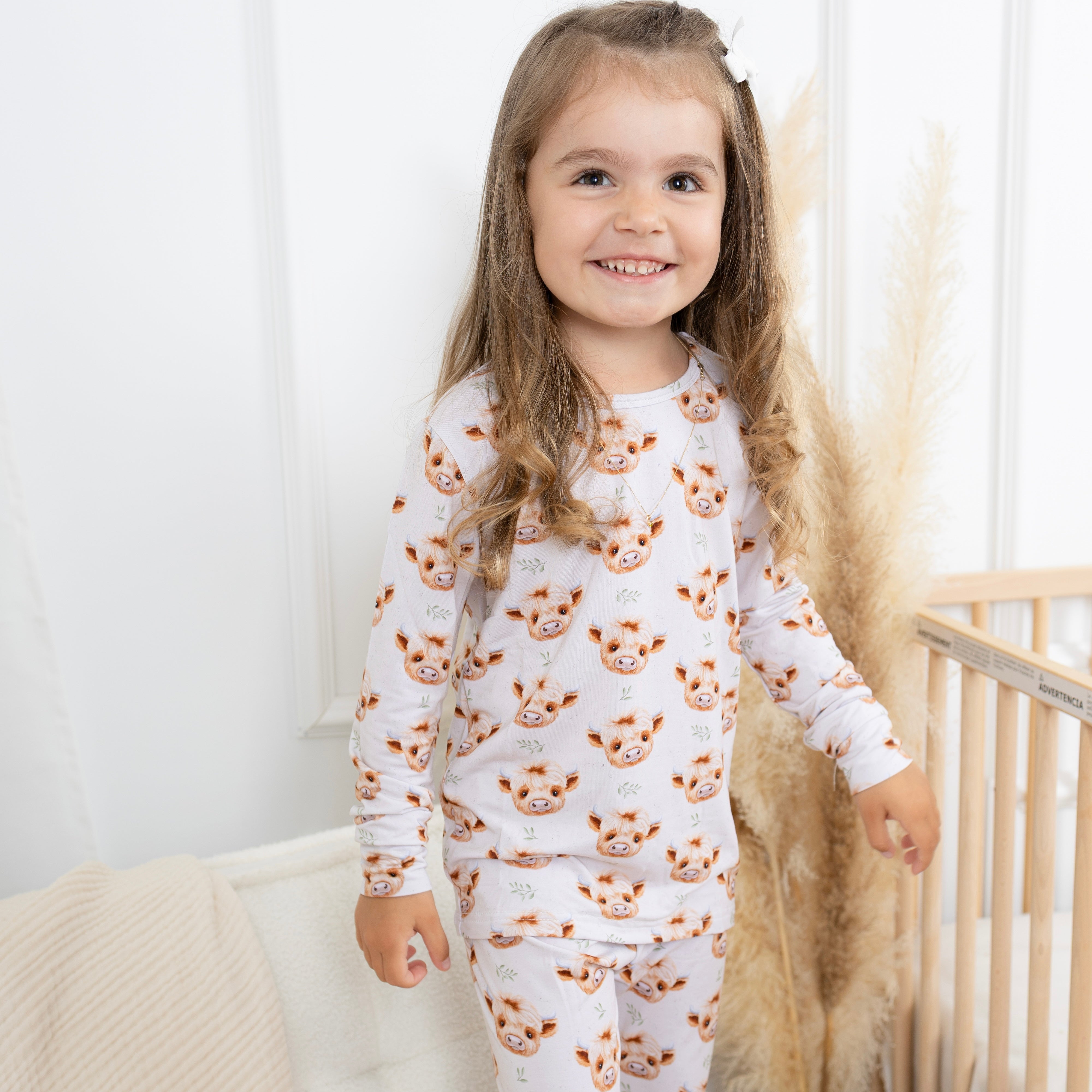 Pyjama Bambou - Enfant - Vache highland