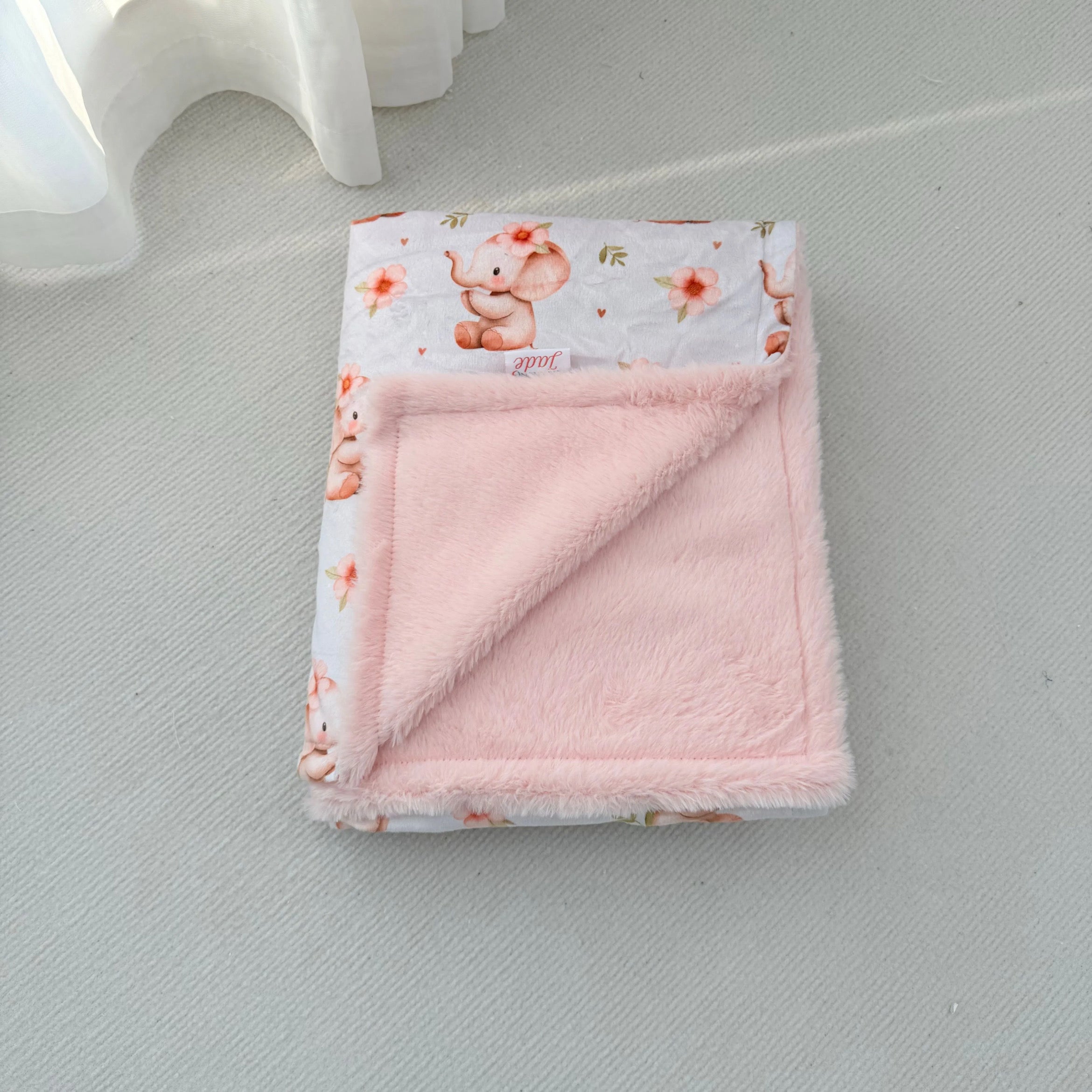 Doudou Minky & Fourrure - Éléphant