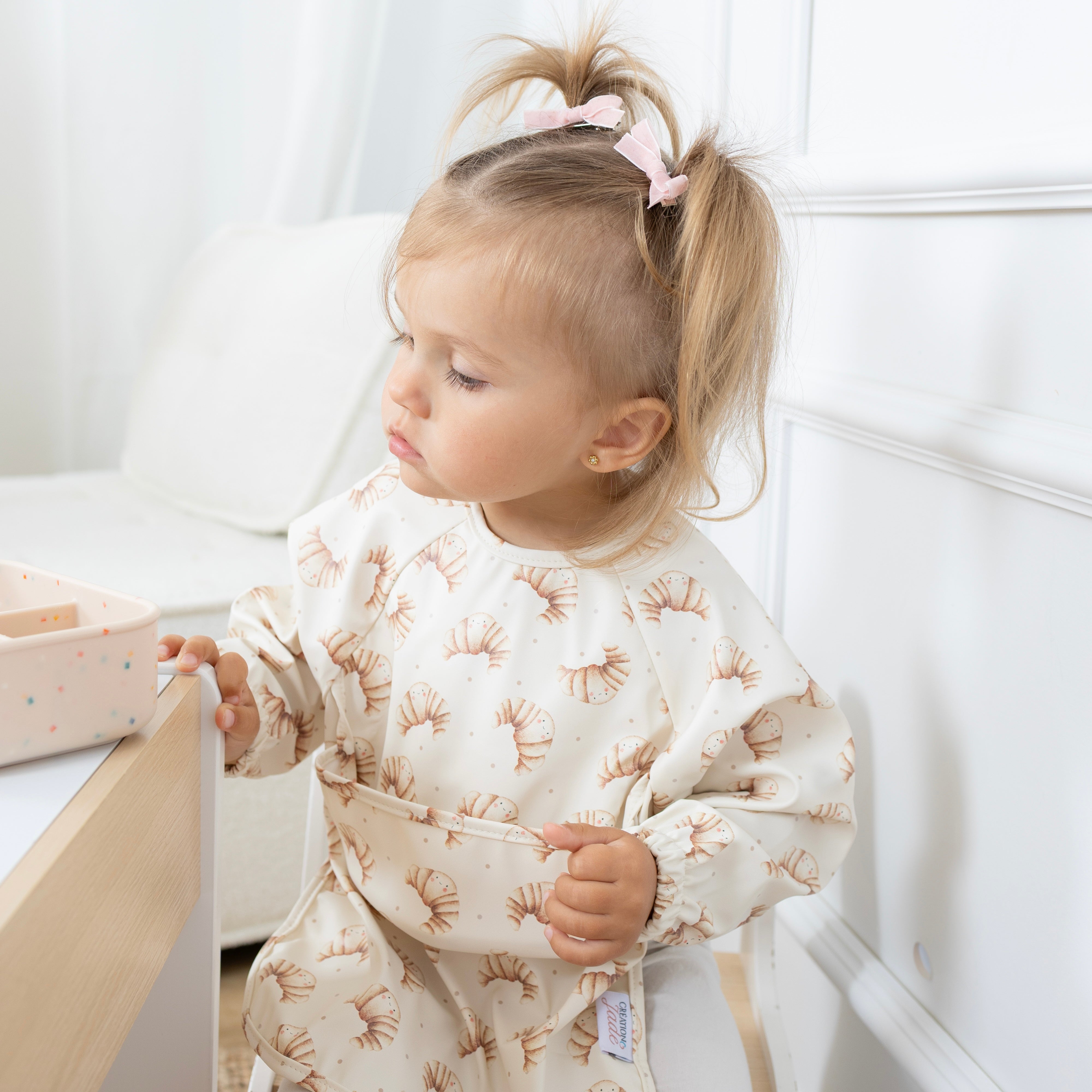 Bavettes manches longues - Poche haute  - Croissant