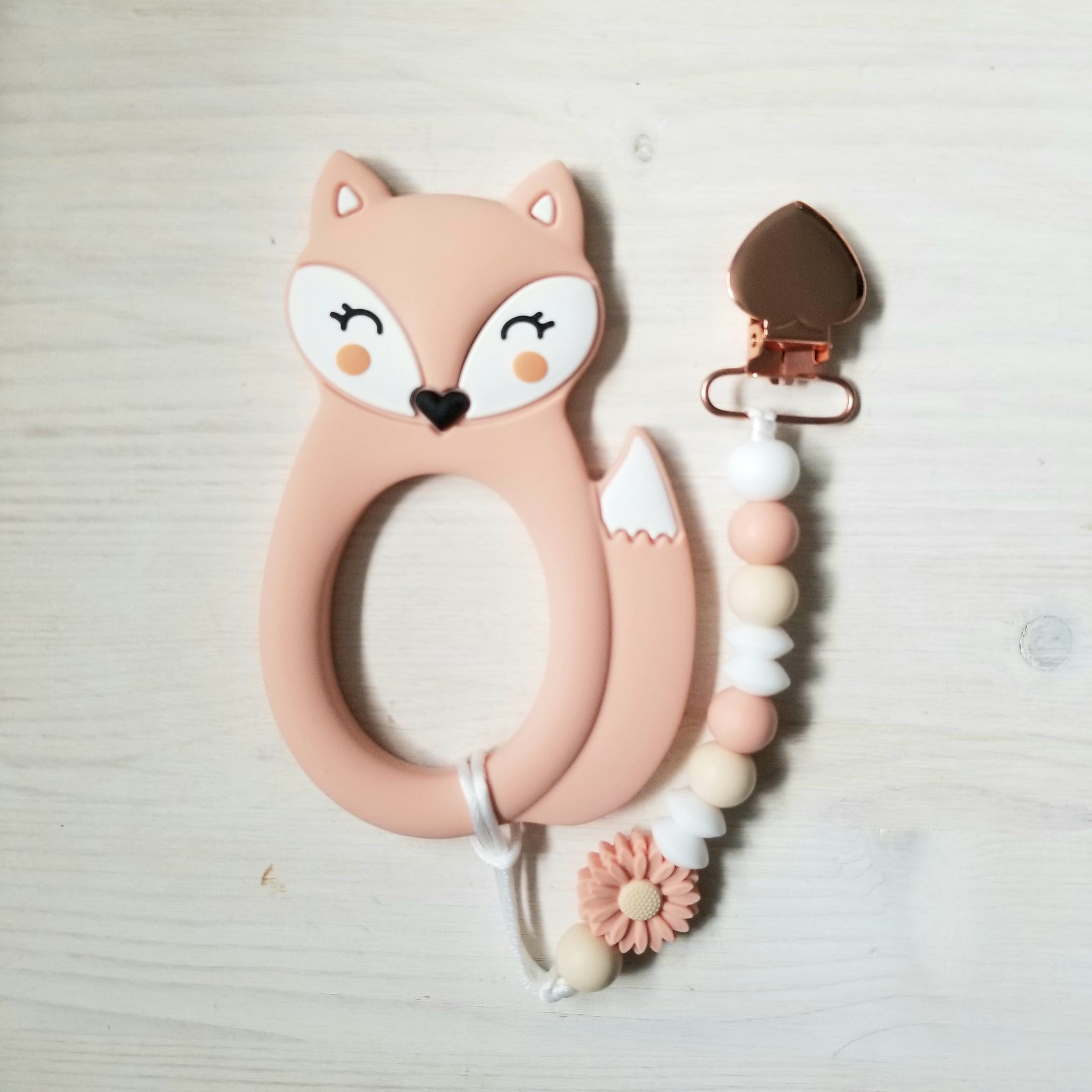 Duo Attache-jouet exclusif - Renard pêche