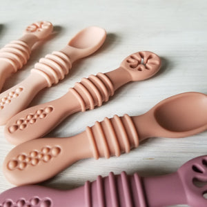 Ustensiles d'apprentissage DME en silicone