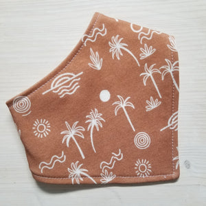 Bavoir Création Jade - Bandana - Coton biologique - Palmiers