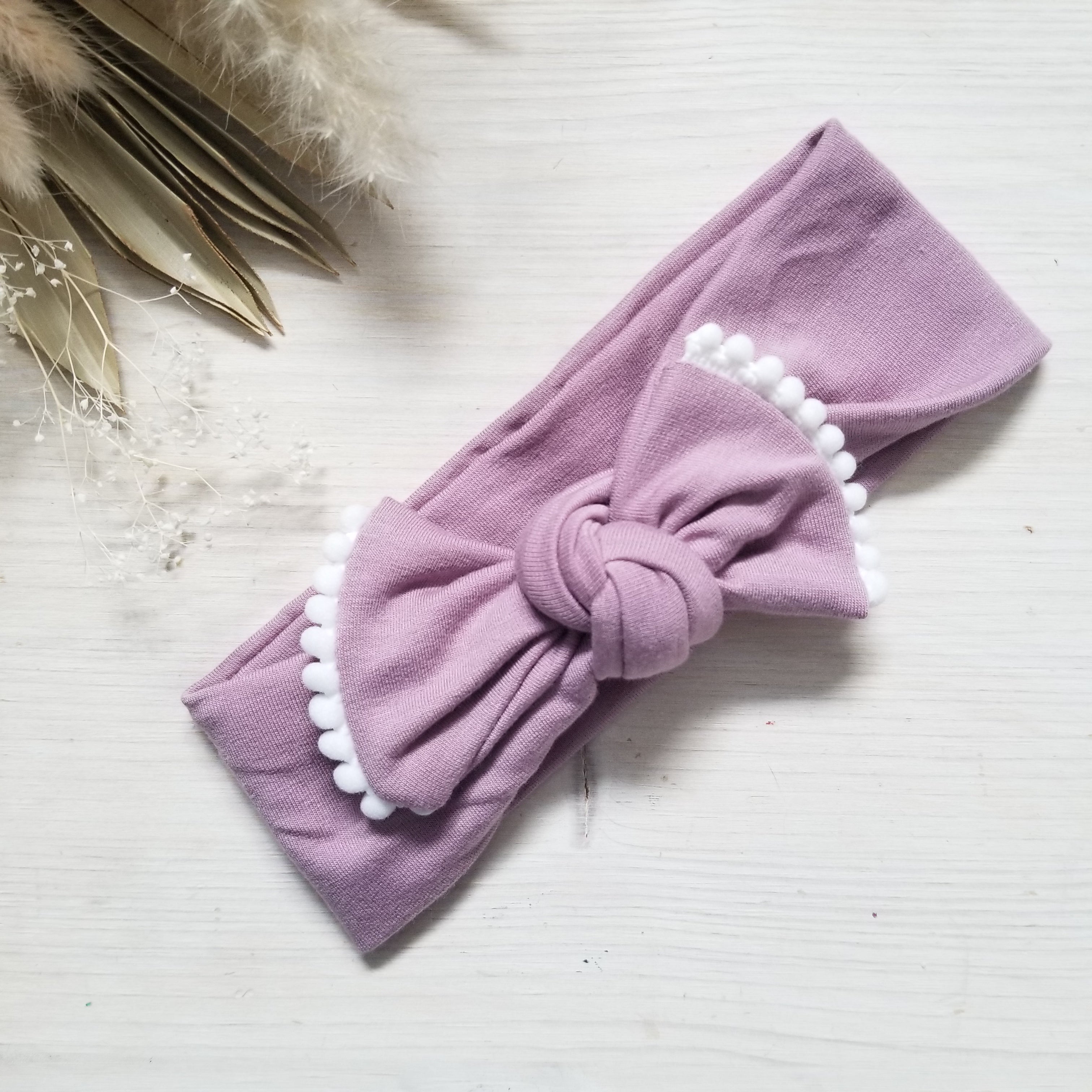 Nouveauté - Bandeau large en bambou - Lavende