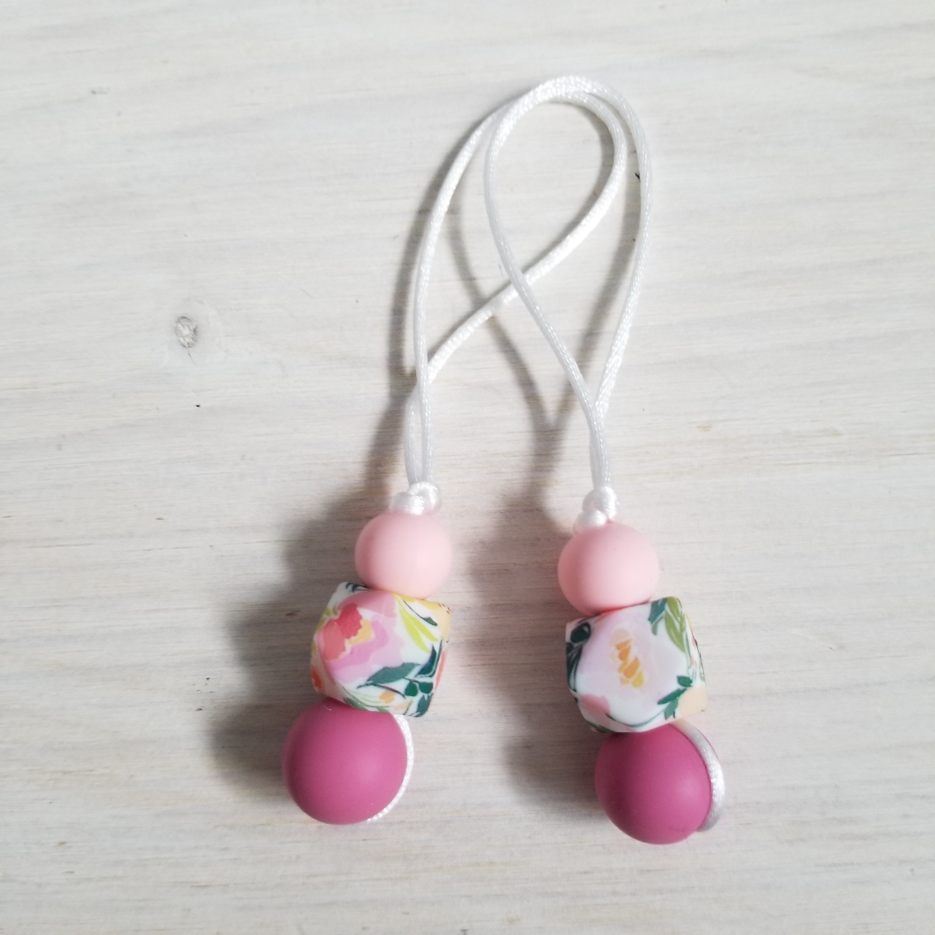 Zip à fermeture éclair - Hexagone floral