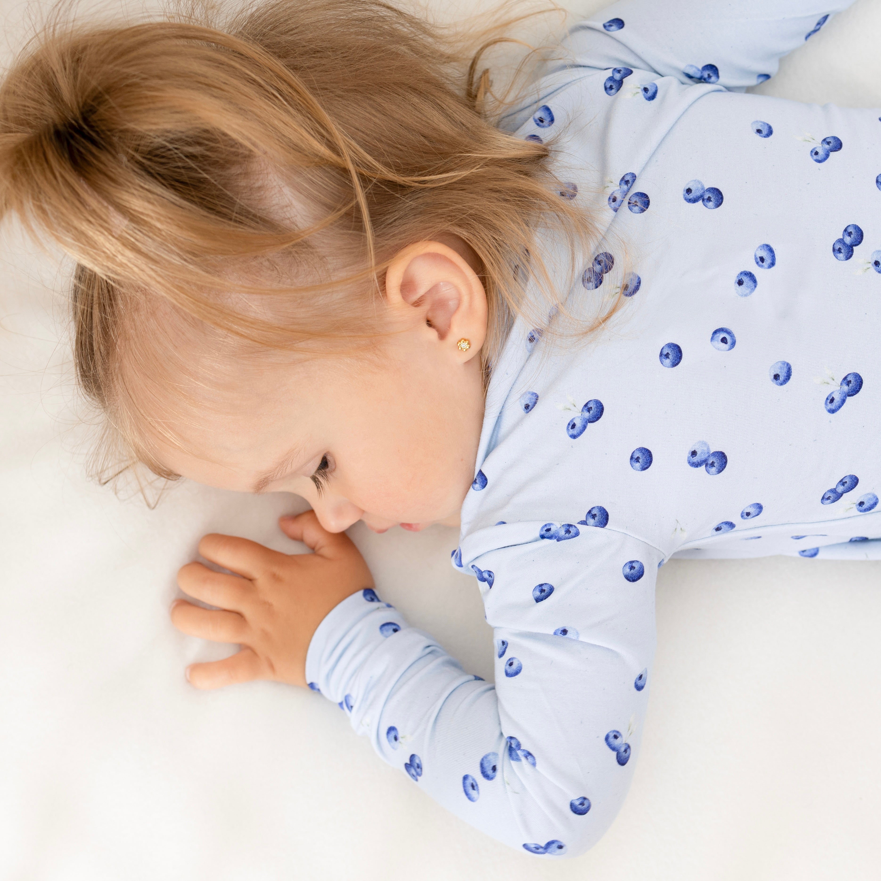Pyjama bambou - Enfant - Bleuets