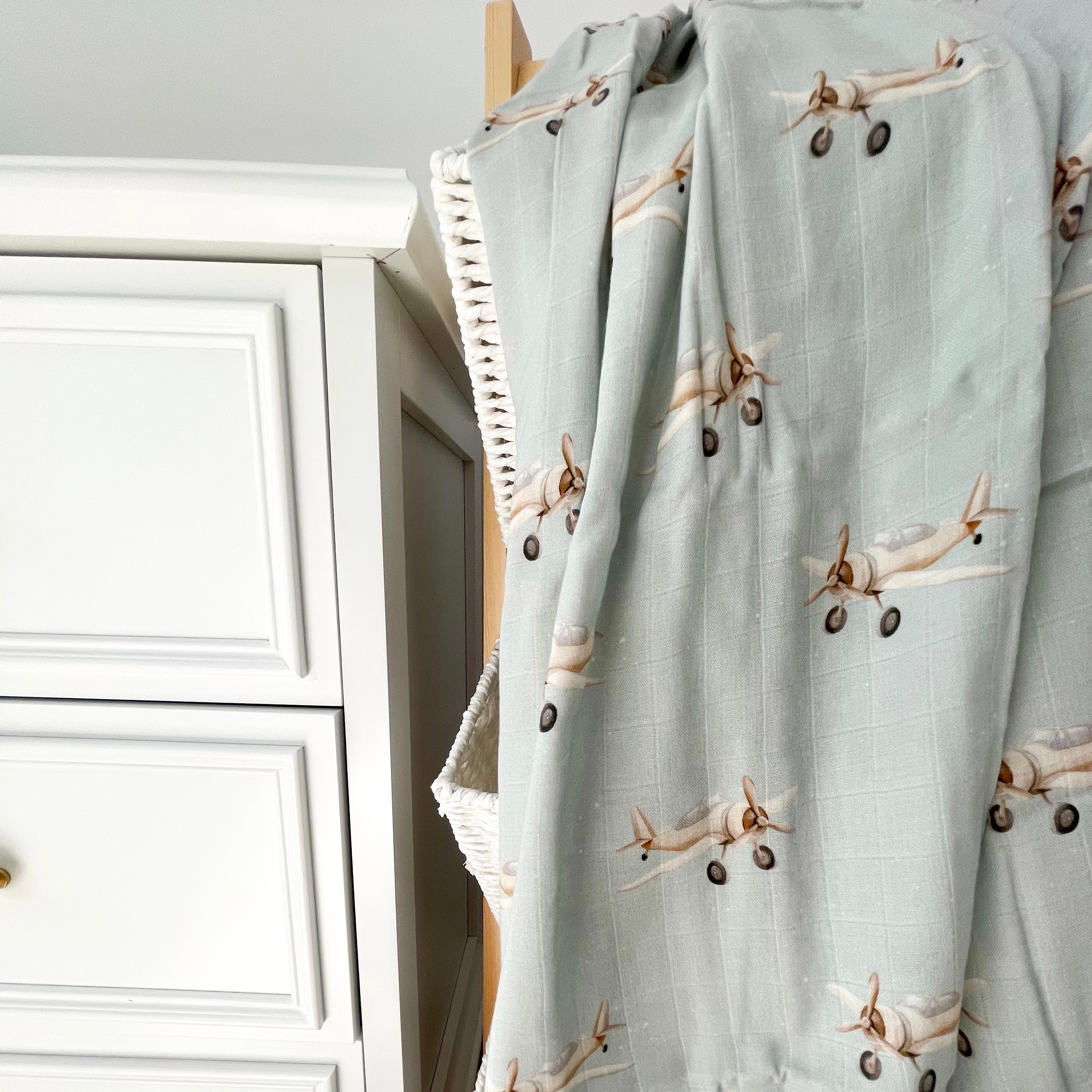 Mousseline Création Jade - bambou & coton - Aviateur