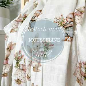 Mousseline Création Jade - bambou & coton - Léon
