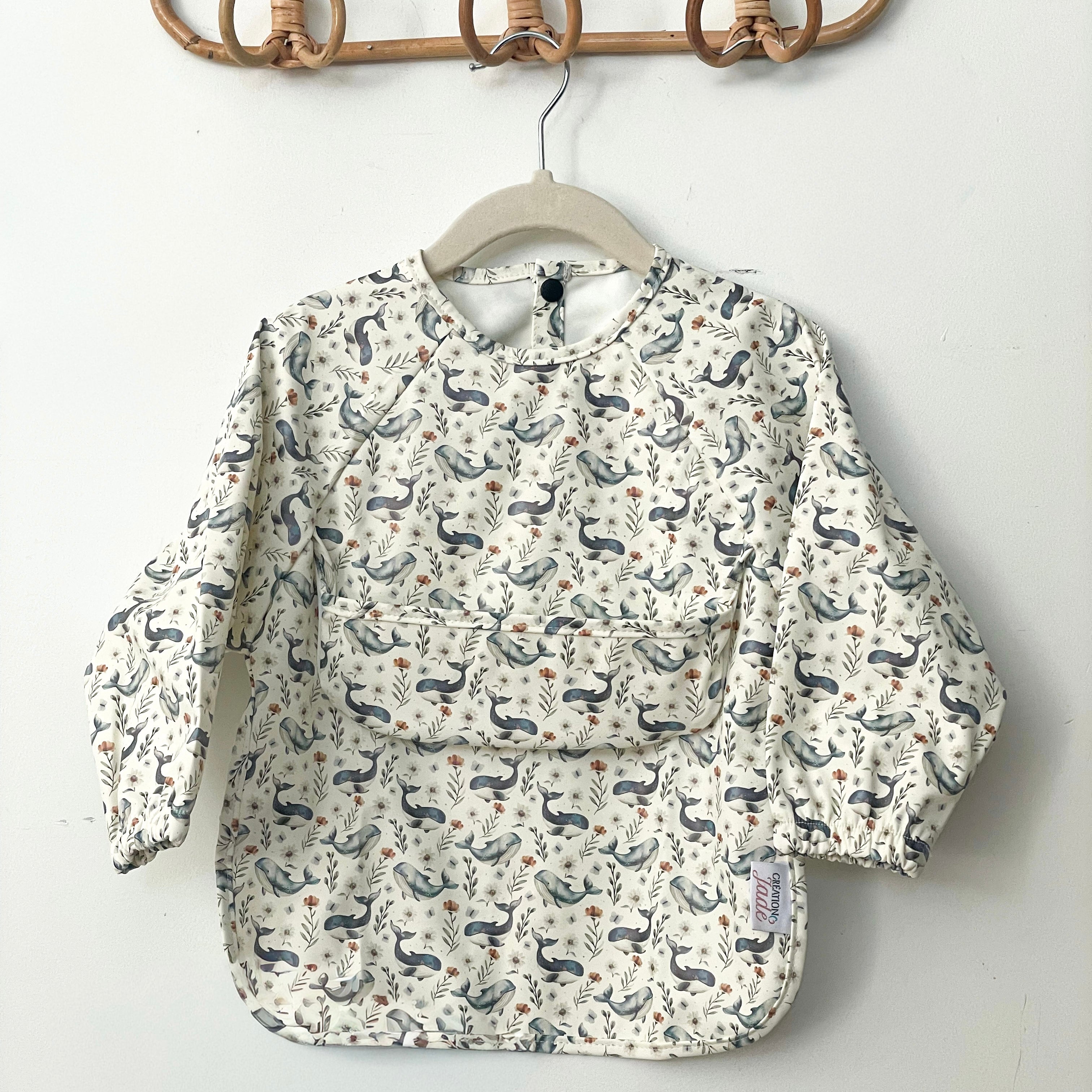 Bavettes manches longues - Poche haute  - Petite Baleine