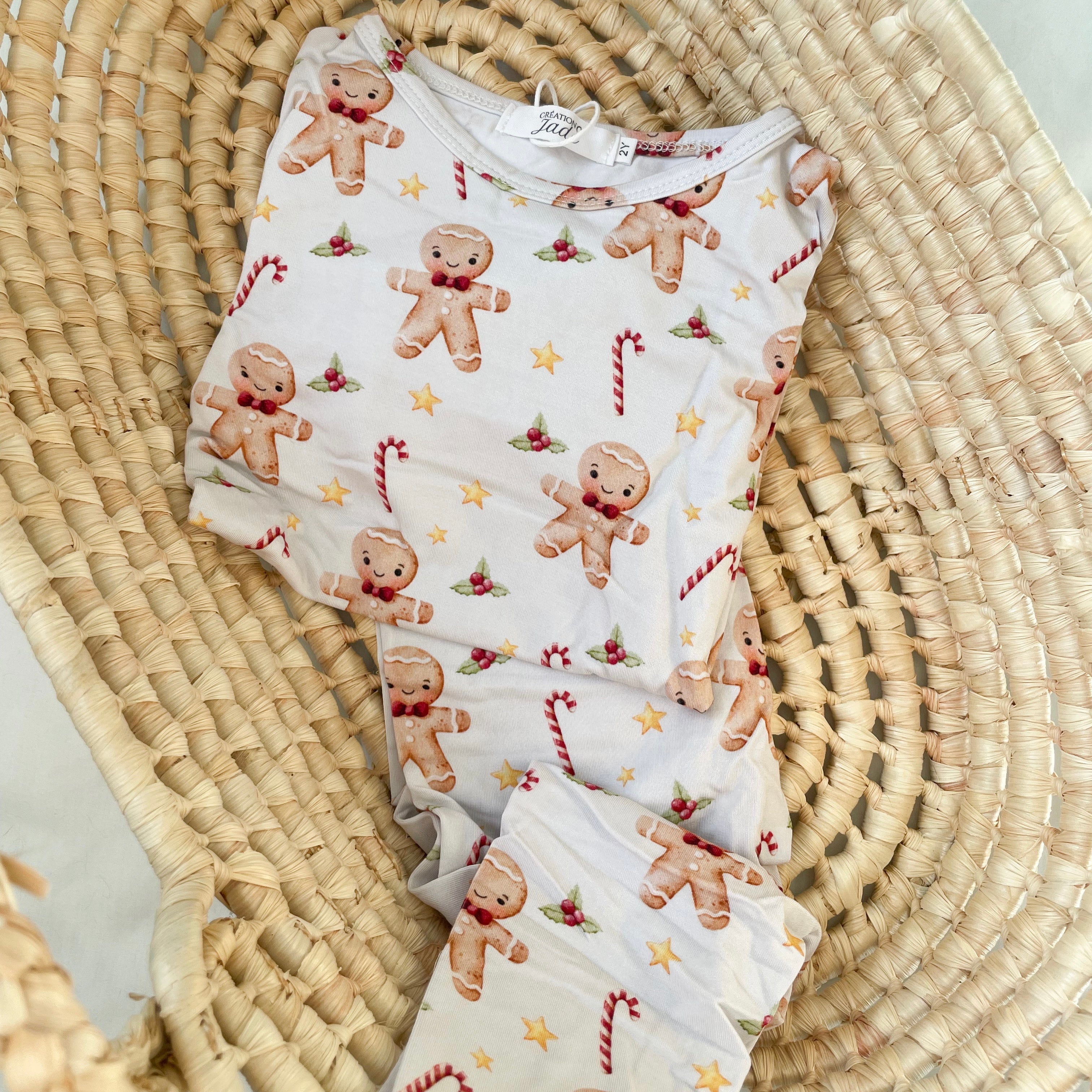 Pyjama Bambou - Enfant - Noël - Biscuit pain d'épice