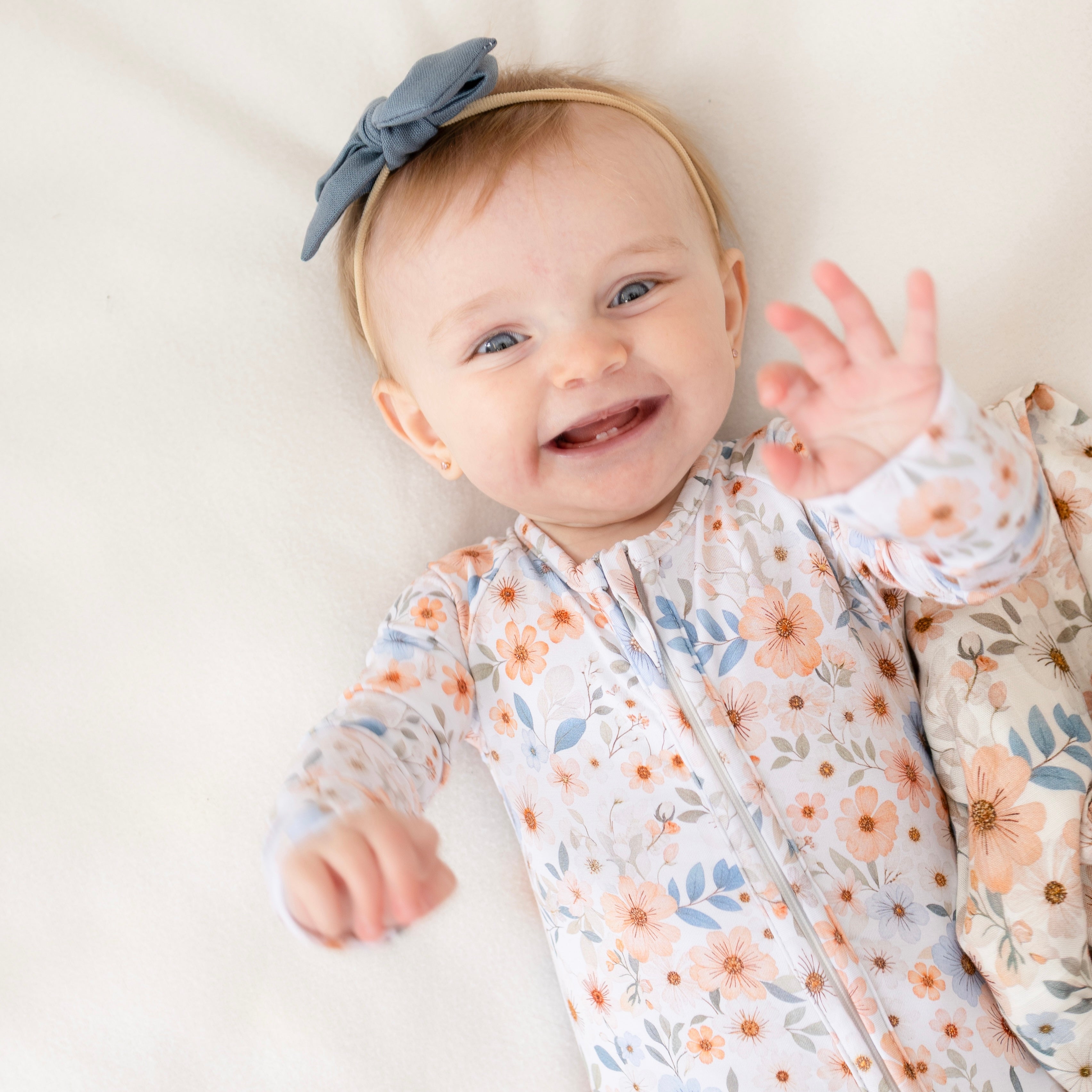 Pyjama bambou - Bébé - Fleurs - Esmée