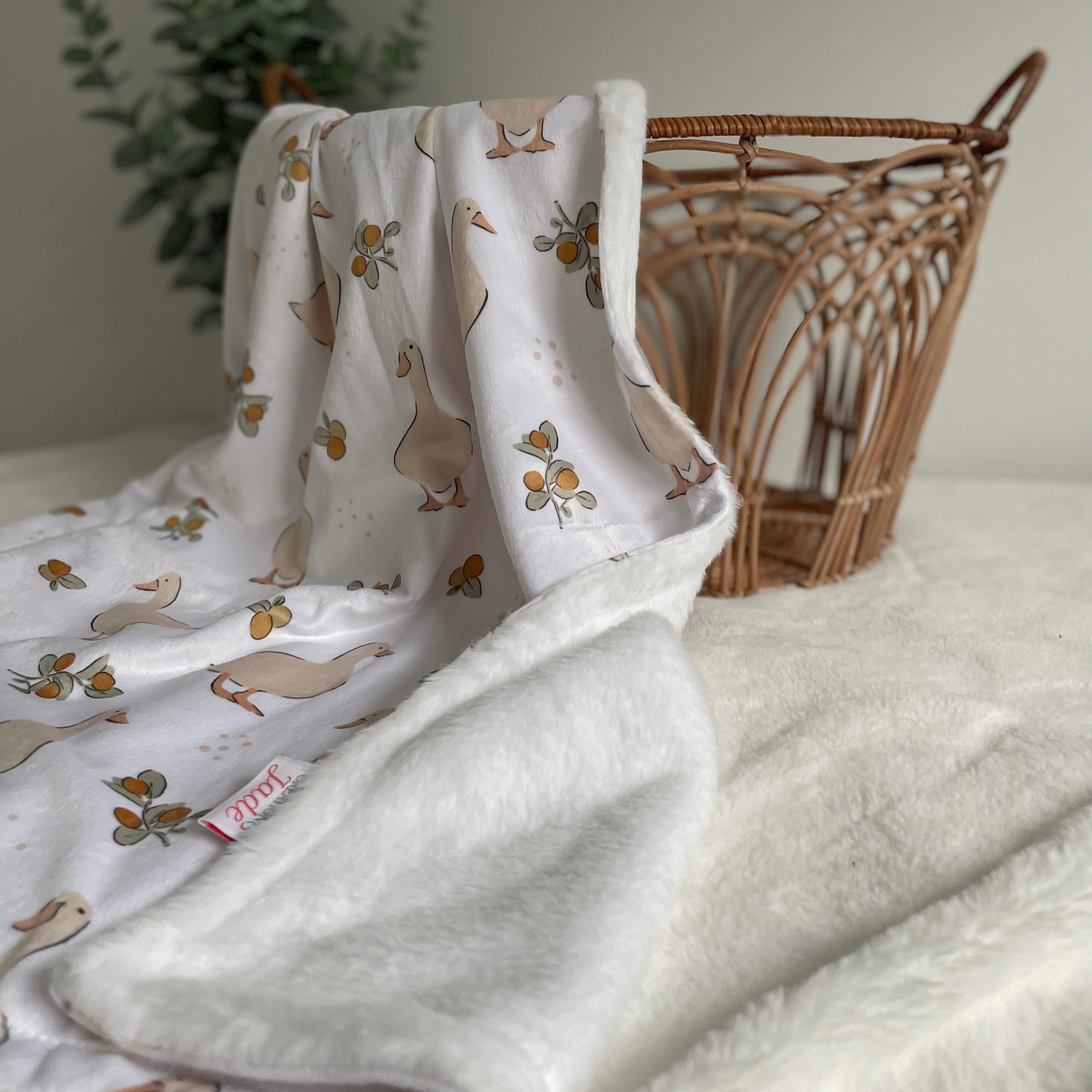 Couverture Minky & Fourrure - Petites oies