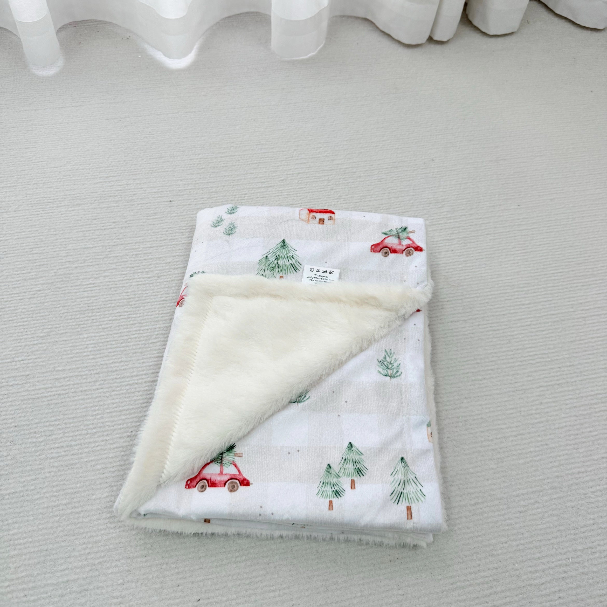 Doudou Minky & Fourrure - Noël - Ceuillette de sapin