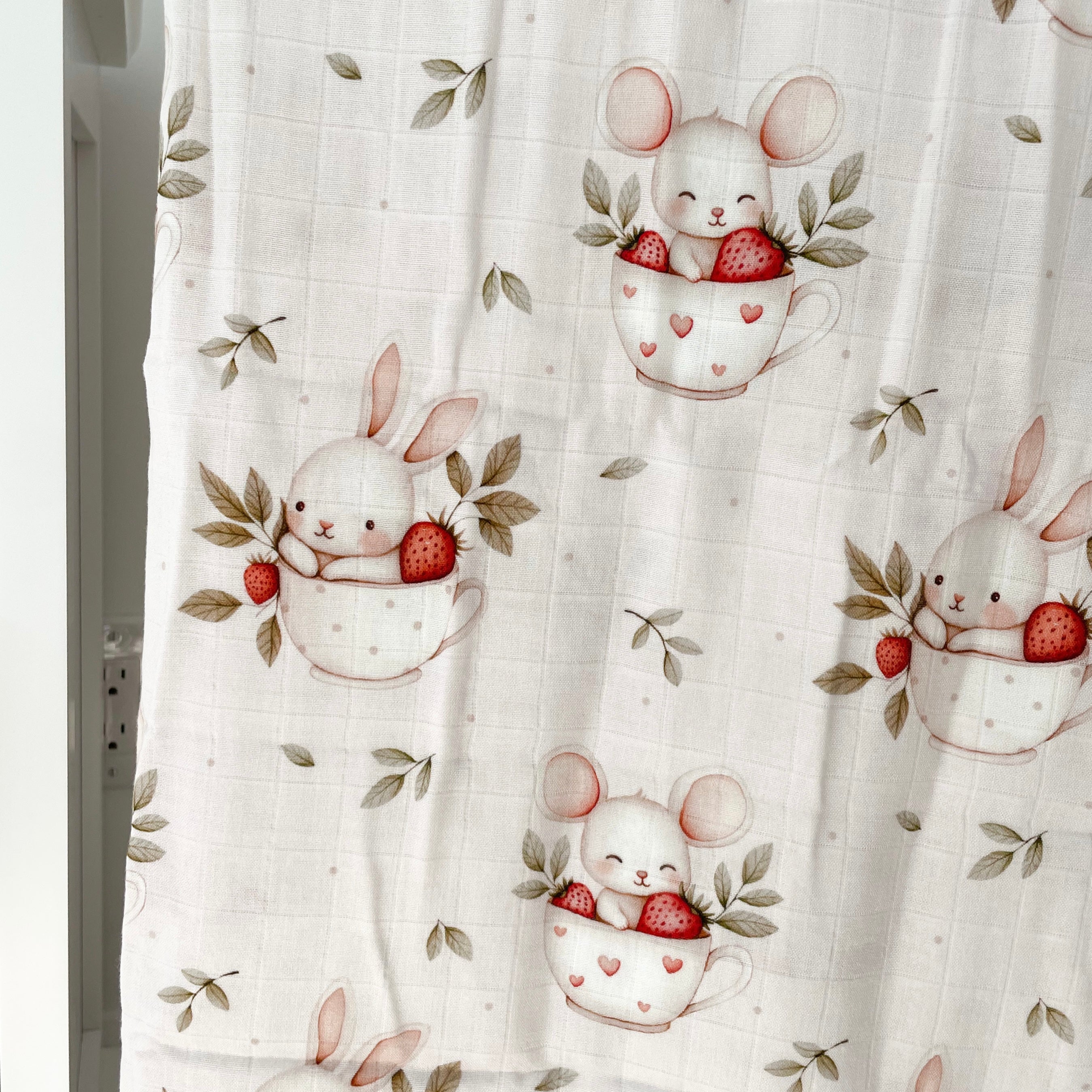 Mousseline Création Jade - bambou & coton - Lydia la lapine gourmande