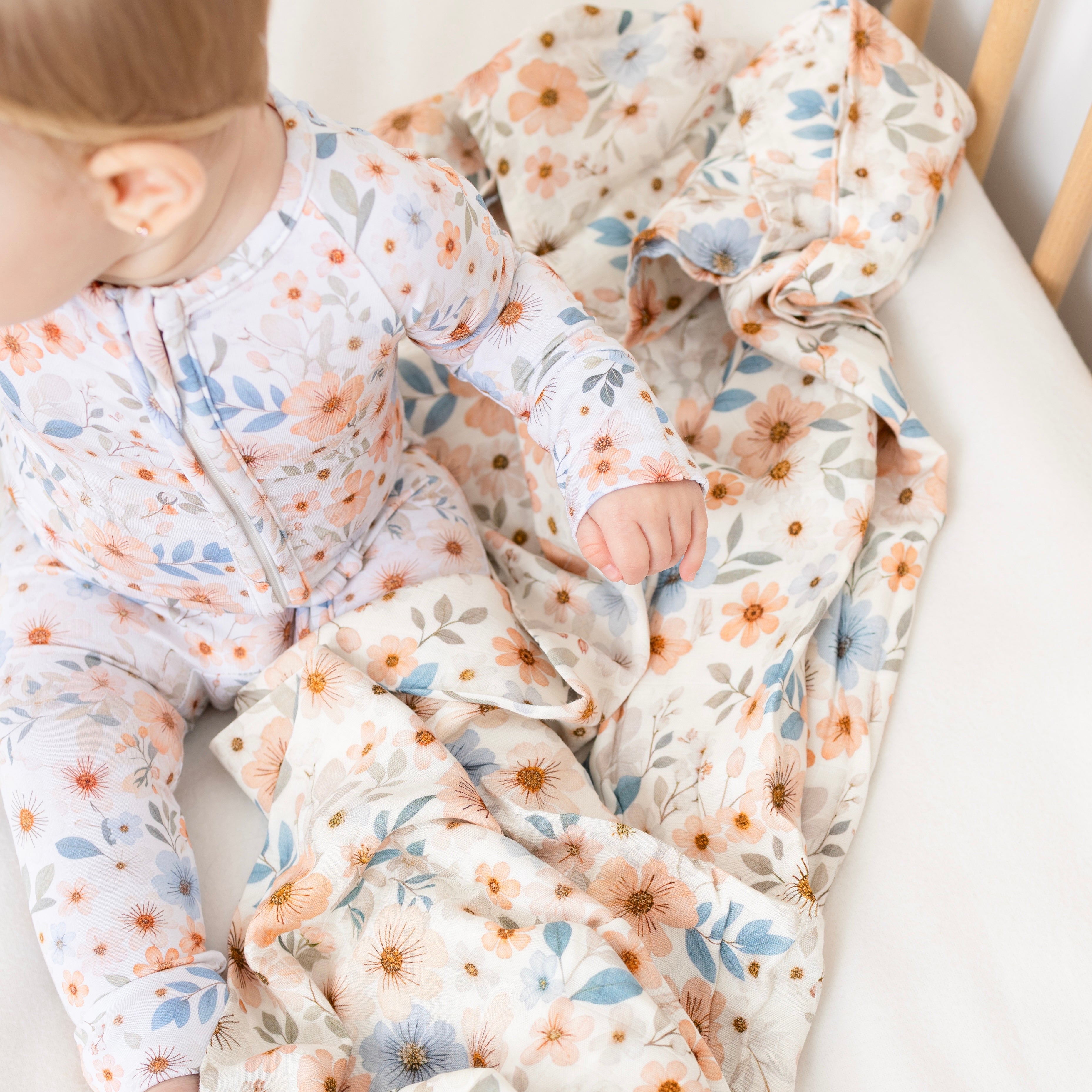 Pyjama bambou - Bébé - Fleurs - Esmée