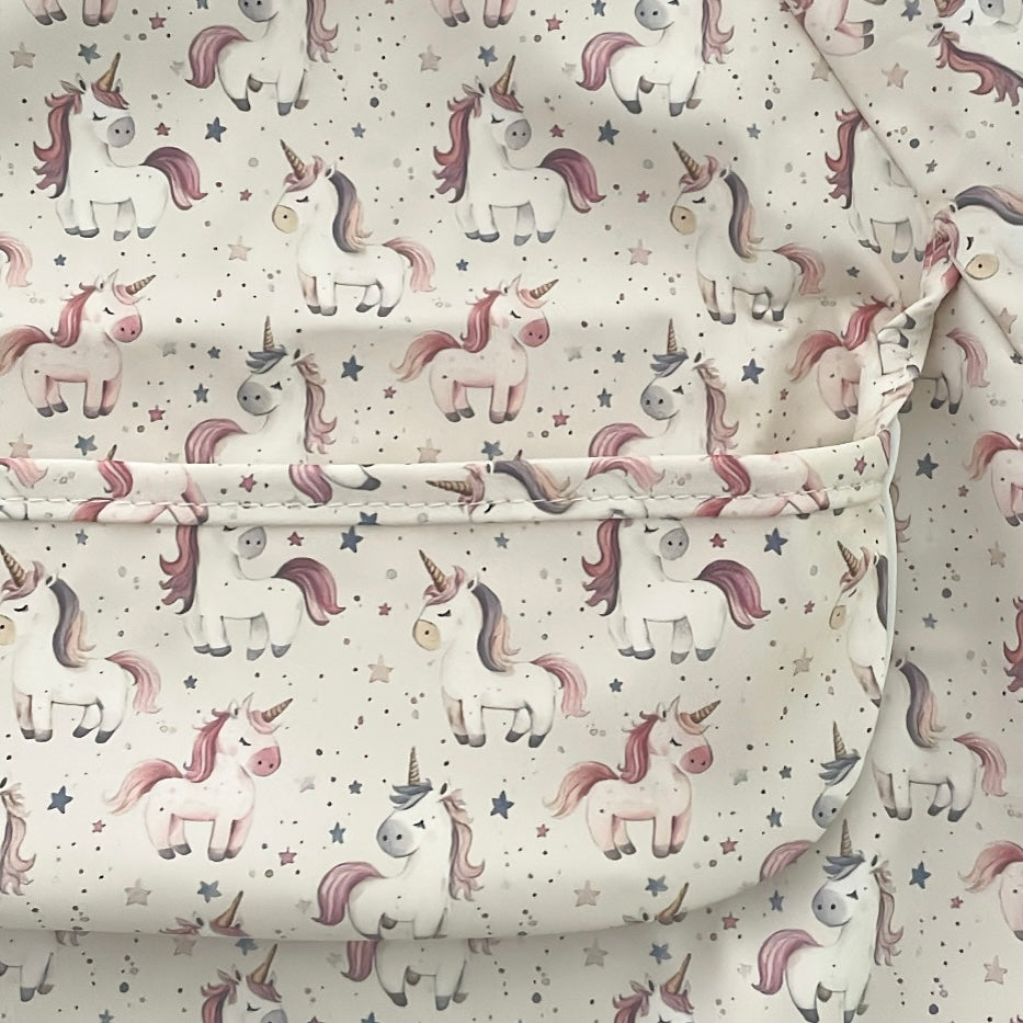 Bavettes manches longues - Poche haute  - Lily la licorne