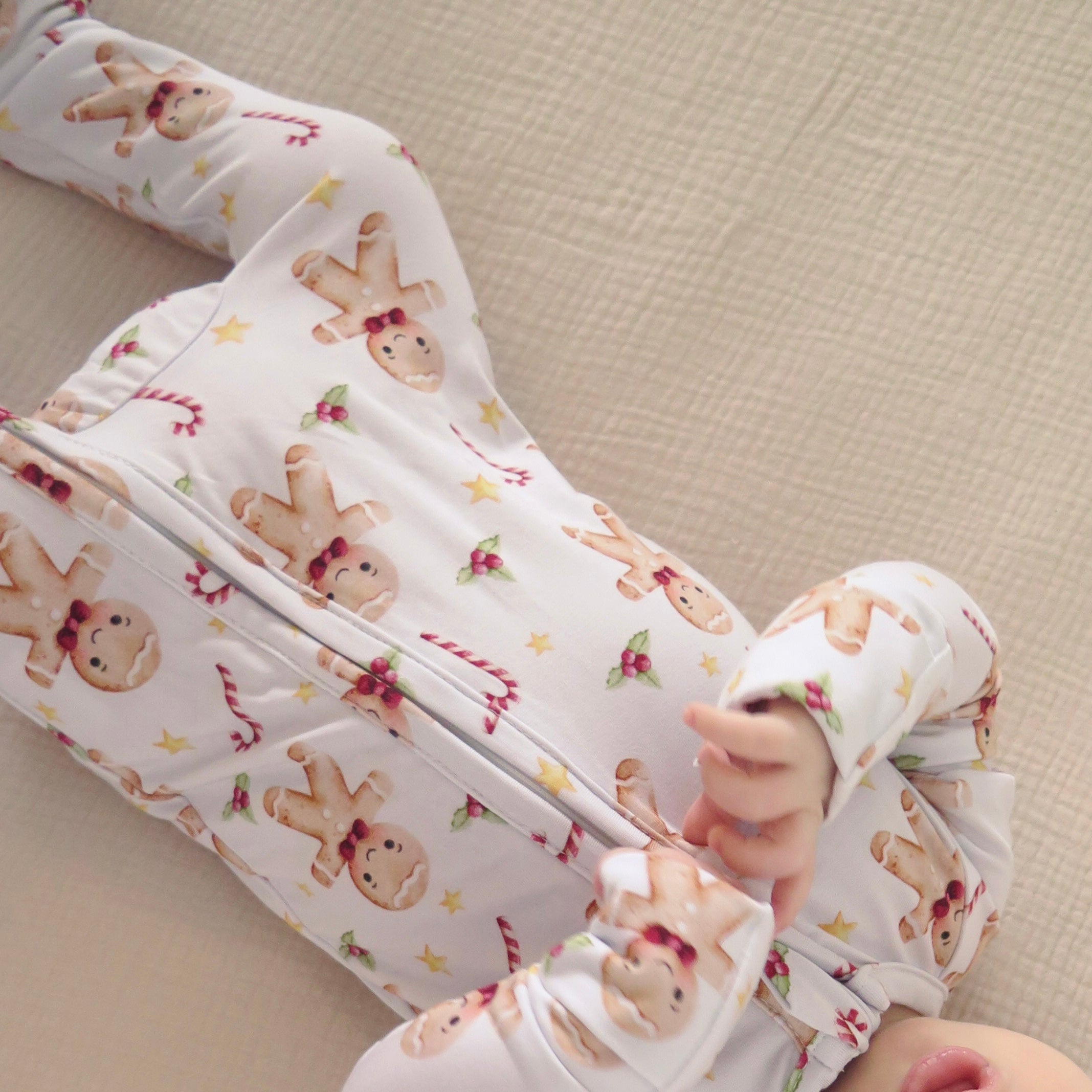 Pyjama bambou - Bébé - Noël - Biscuit pain d'épice