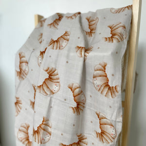 Mousseline Création Jade - bambou & coton - Croissants