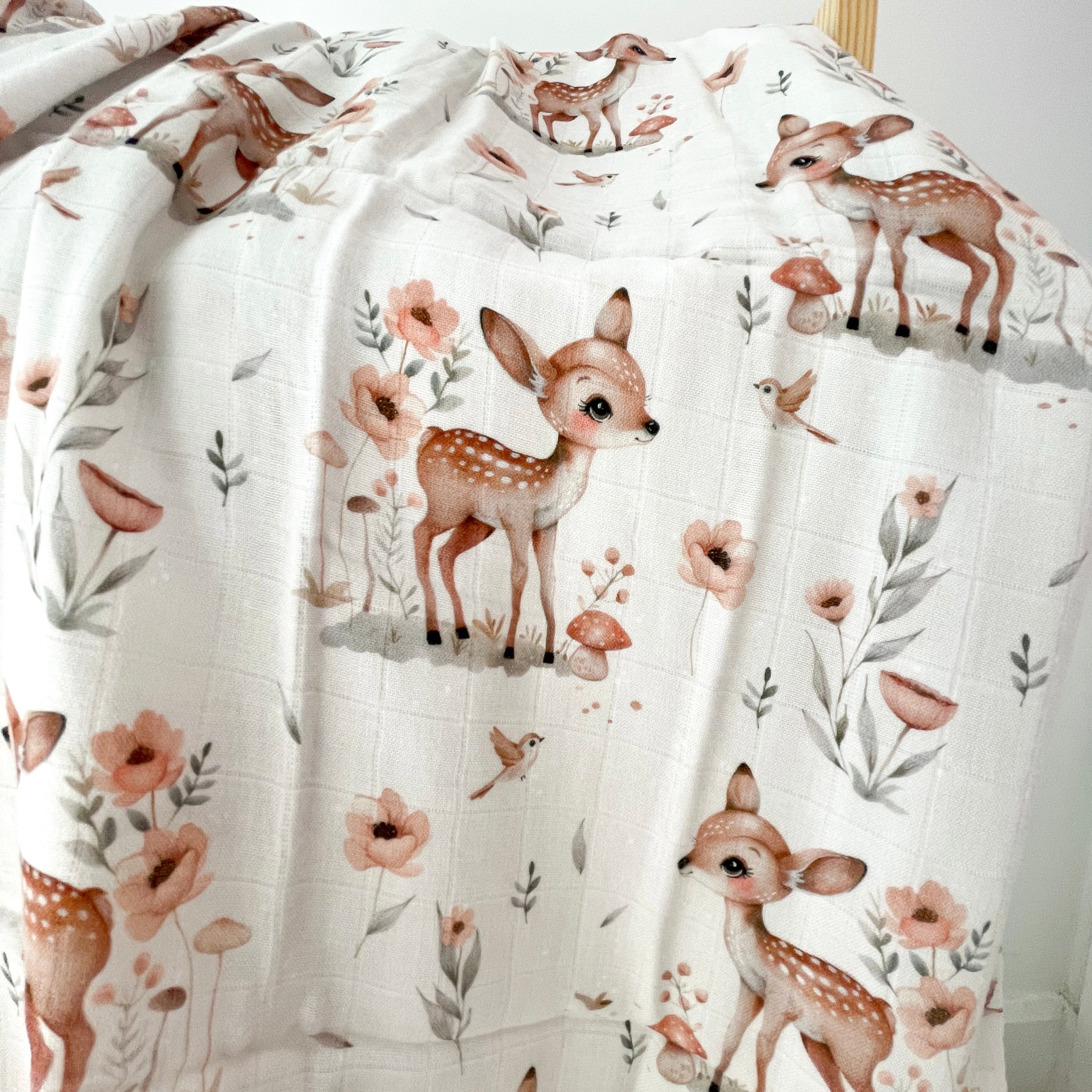 Mousseline Création Jade - bambou & coton - Bambi