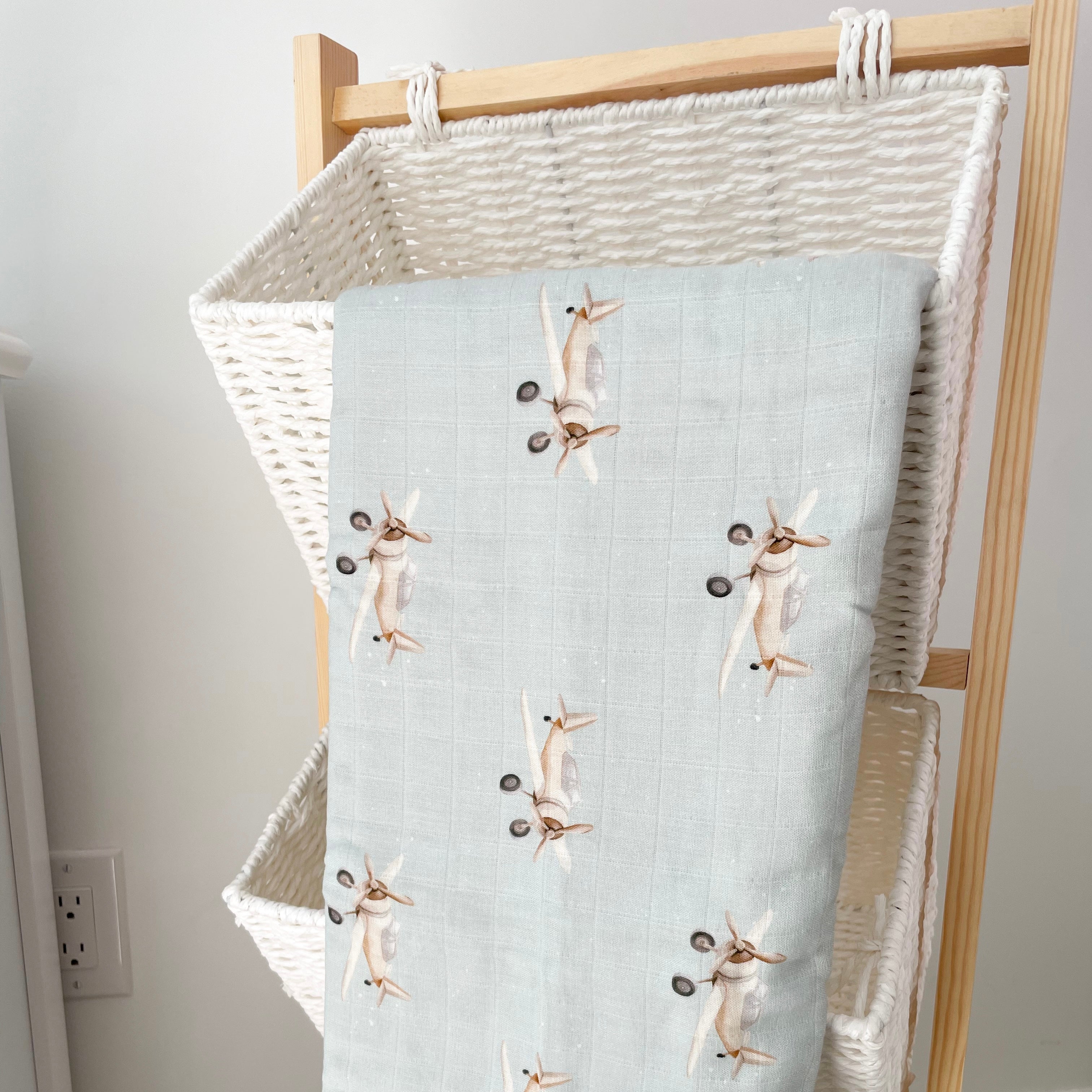 Mousseline Création Jade - bambou & coton - Aviateur