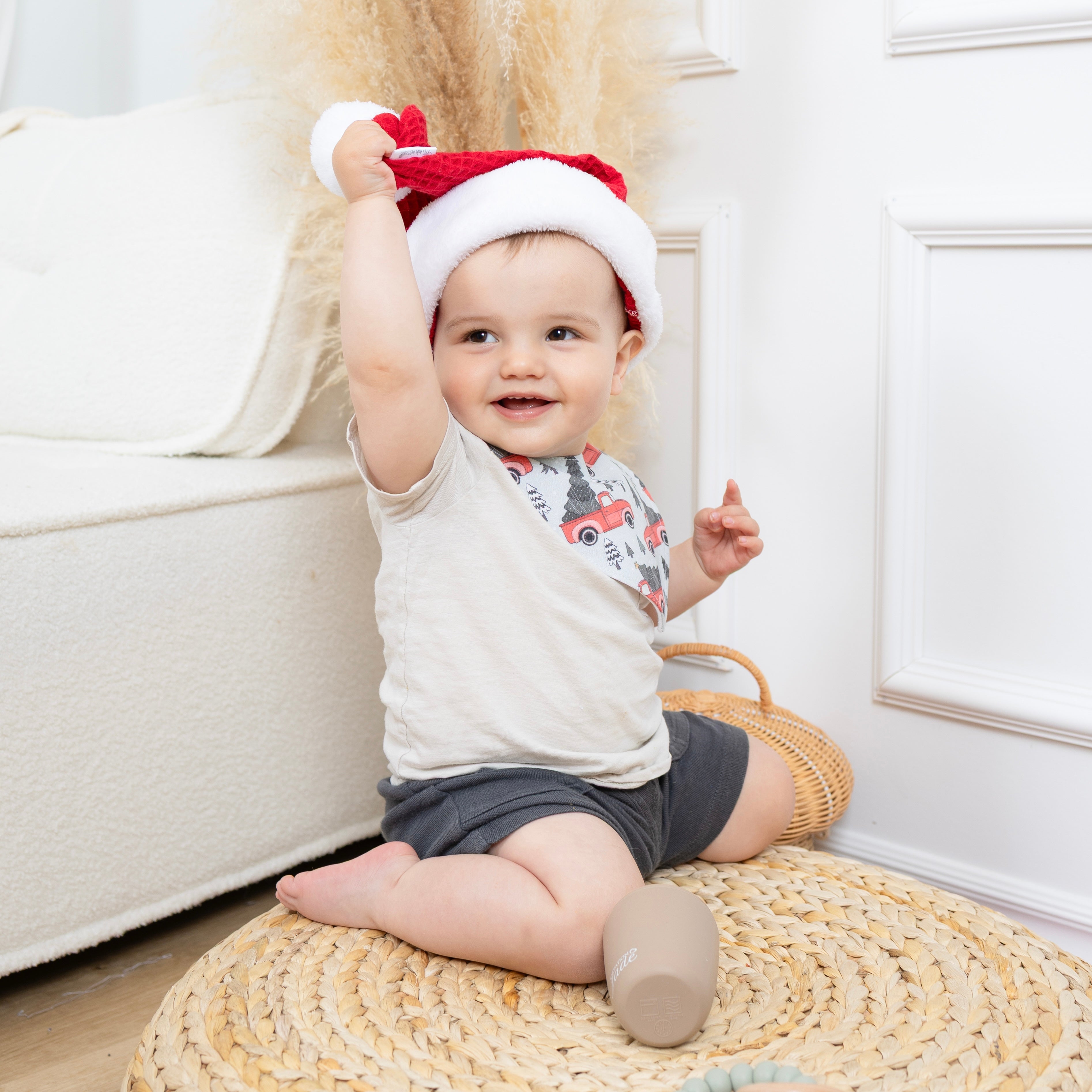 Bavoir Création Jade - Col en U - Noël - Christmas car