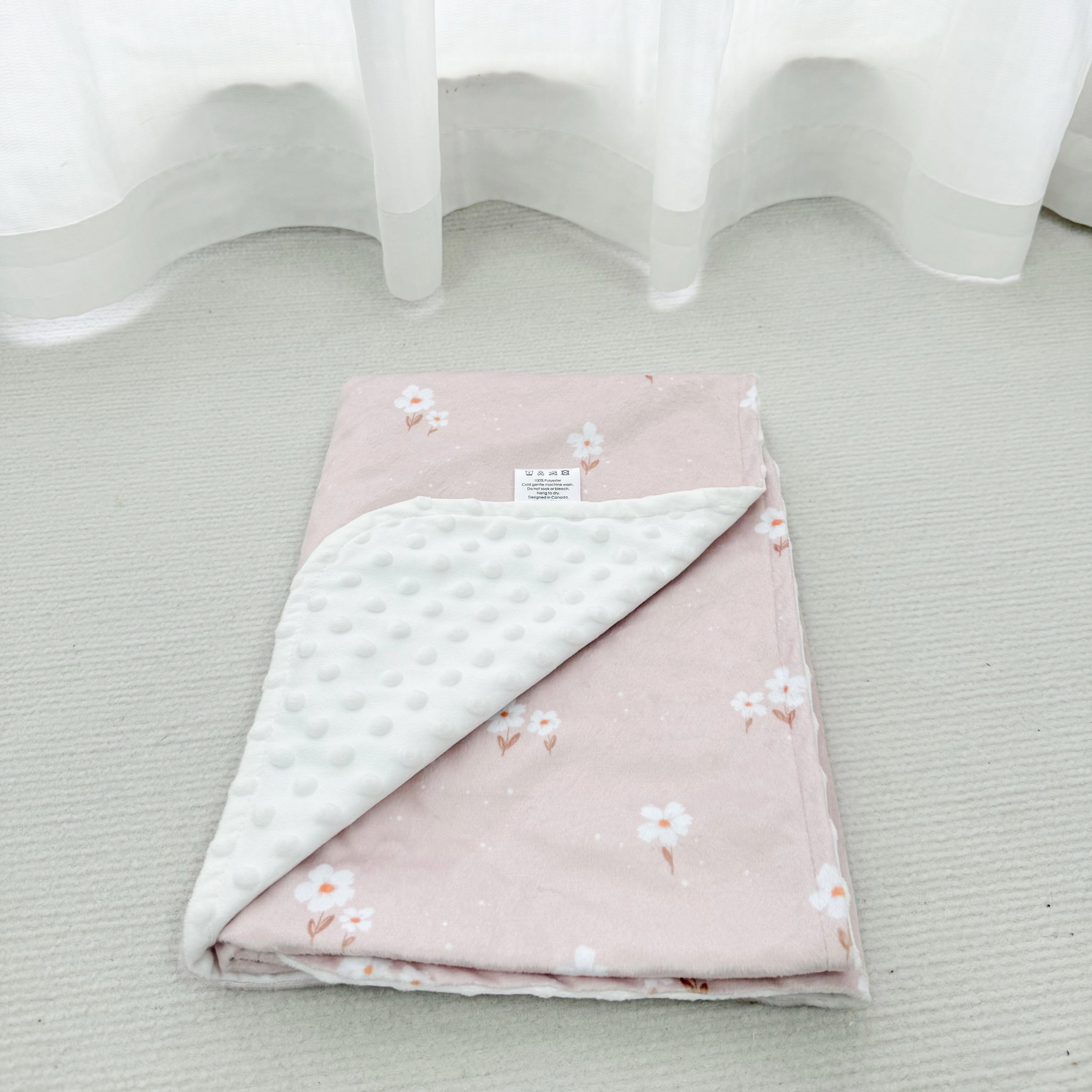 Doudou Minky & Minky dot - Fleurs - Eleonore