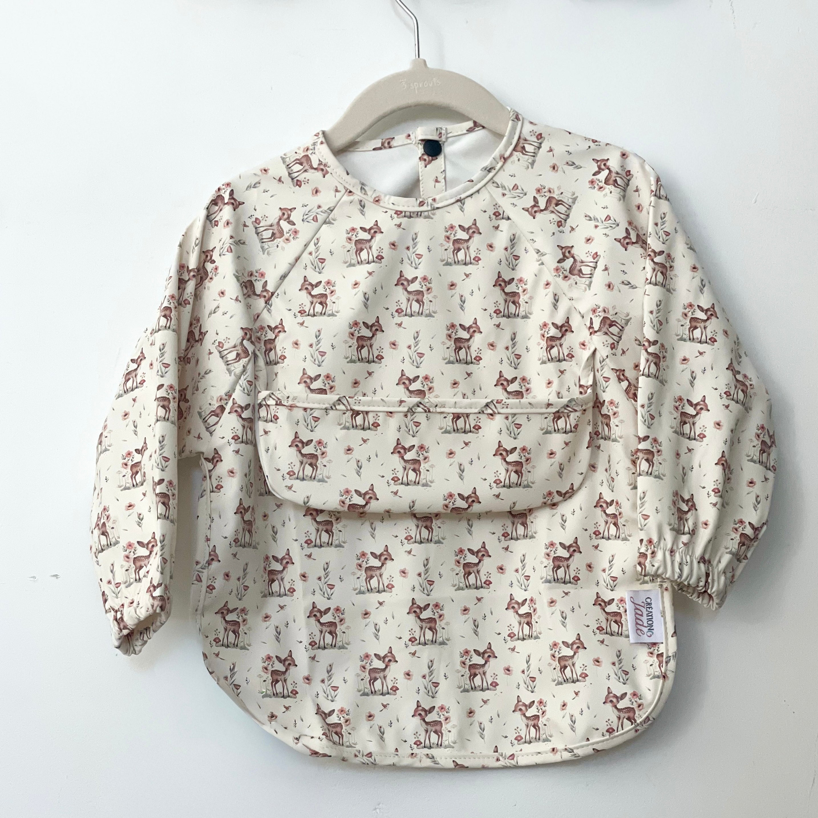 Bavettes manches longues - Poche haute  - Bambi