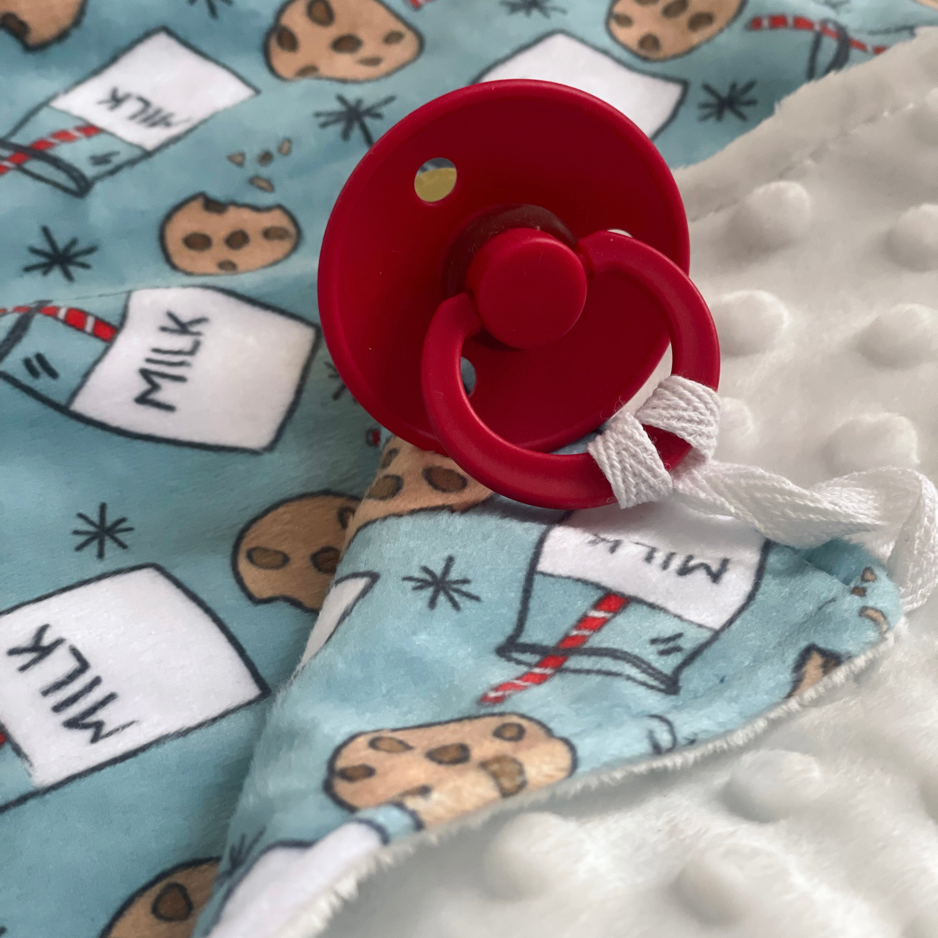doudou minky réconfort - Noël - Biscuit et lait