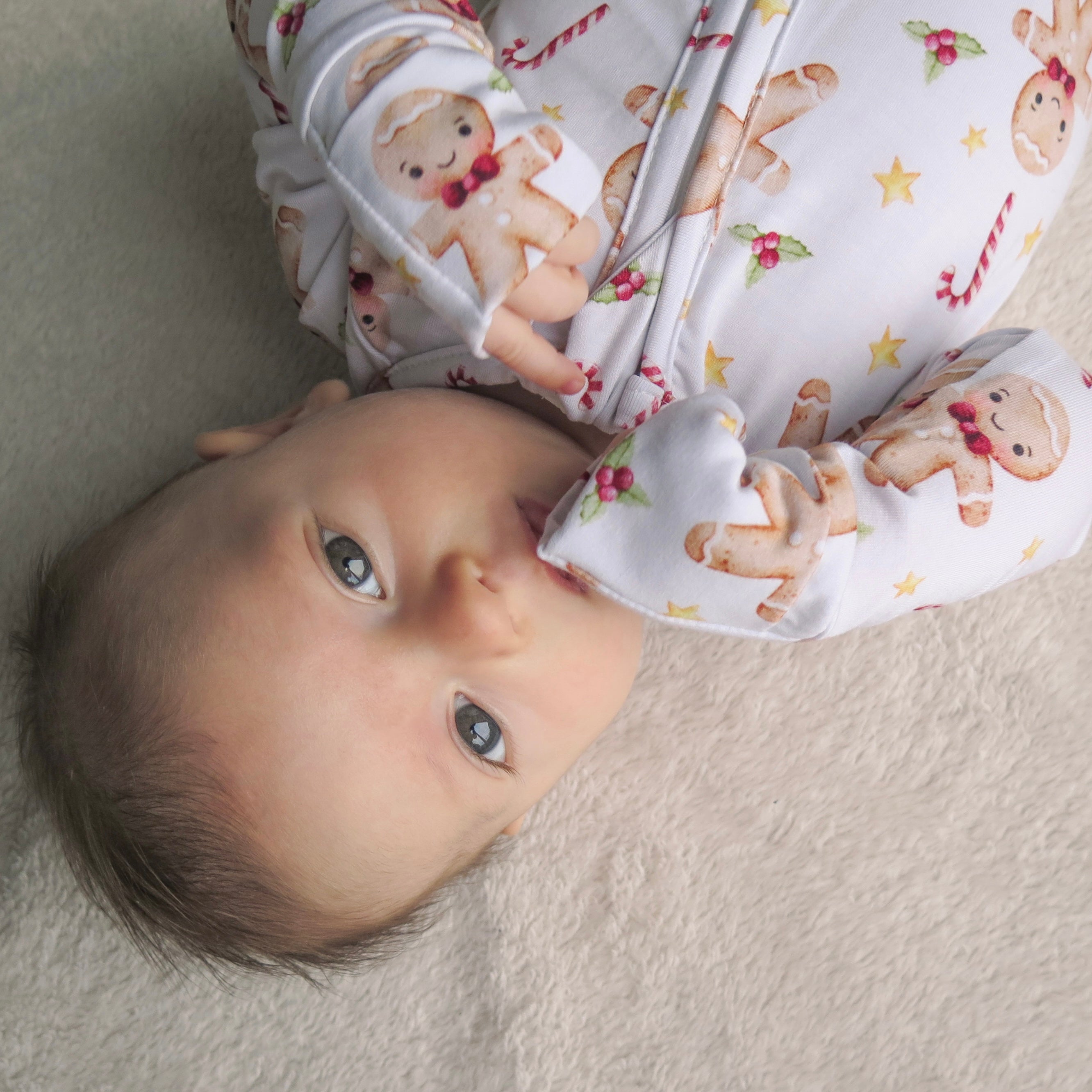 Pyjama bambou - Bébé - Noël - Biscuit pain d'épice