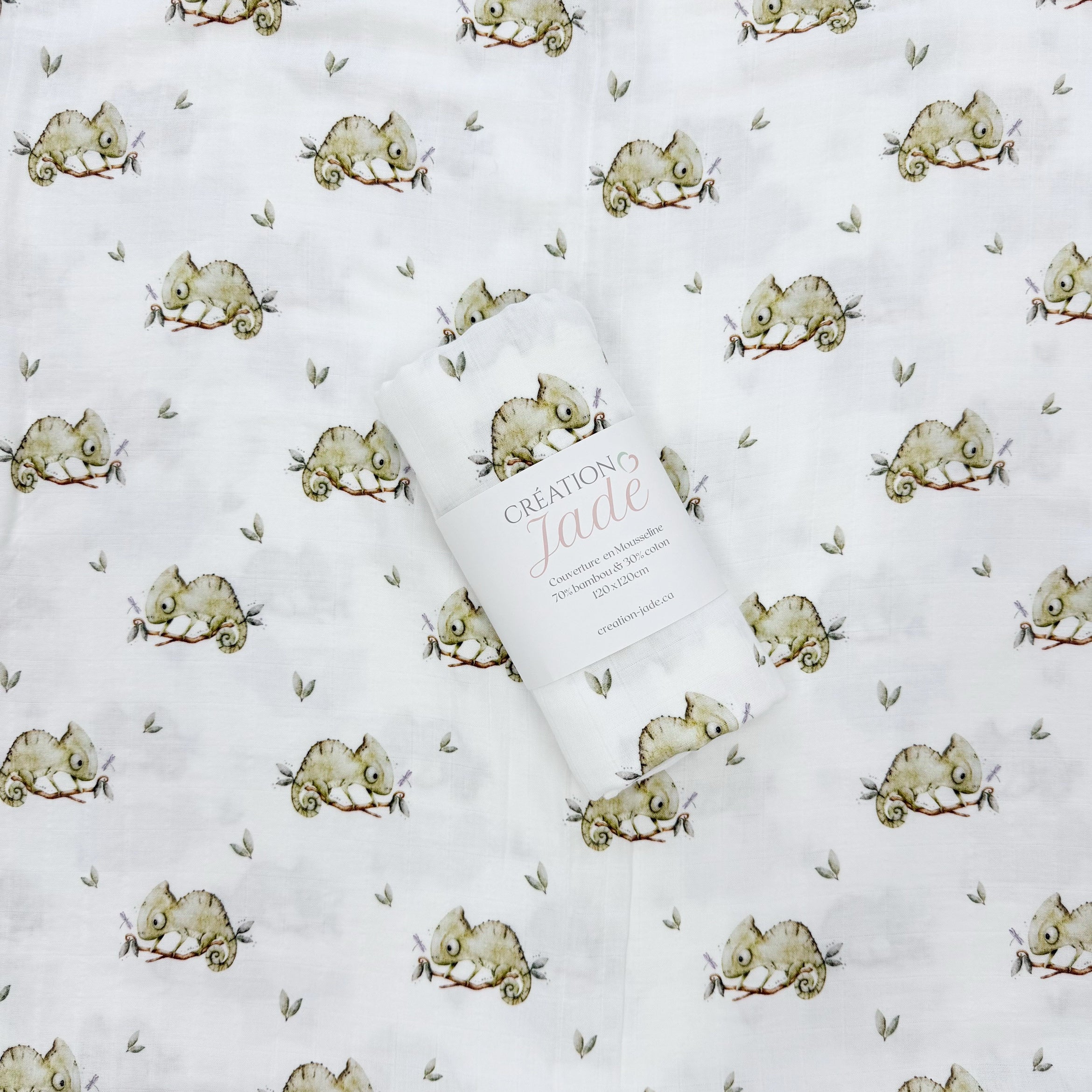 Mousseline Création Jade - Bambou - Salamande