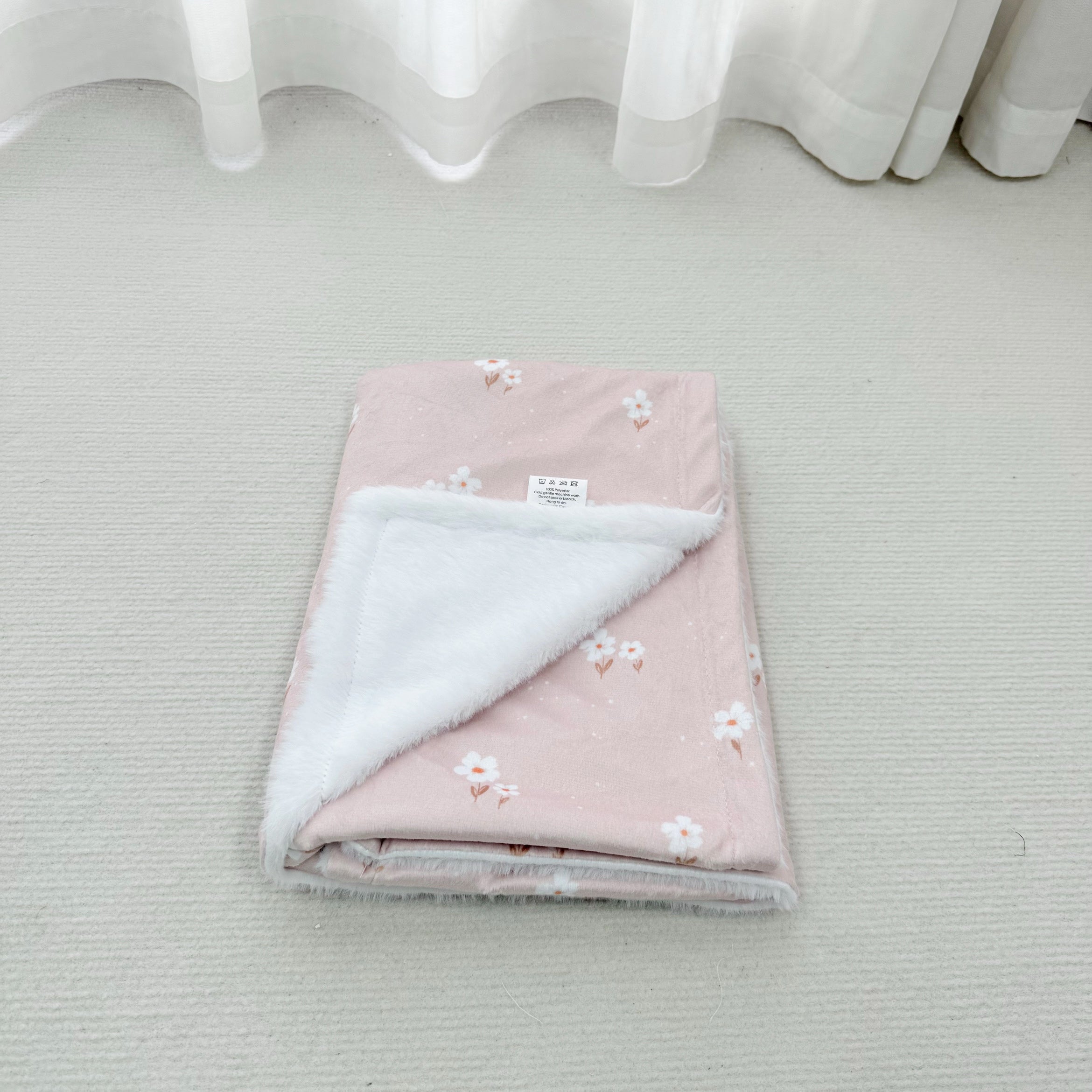 Doudou Minky & Fourrure - Fleurs - Eleonore