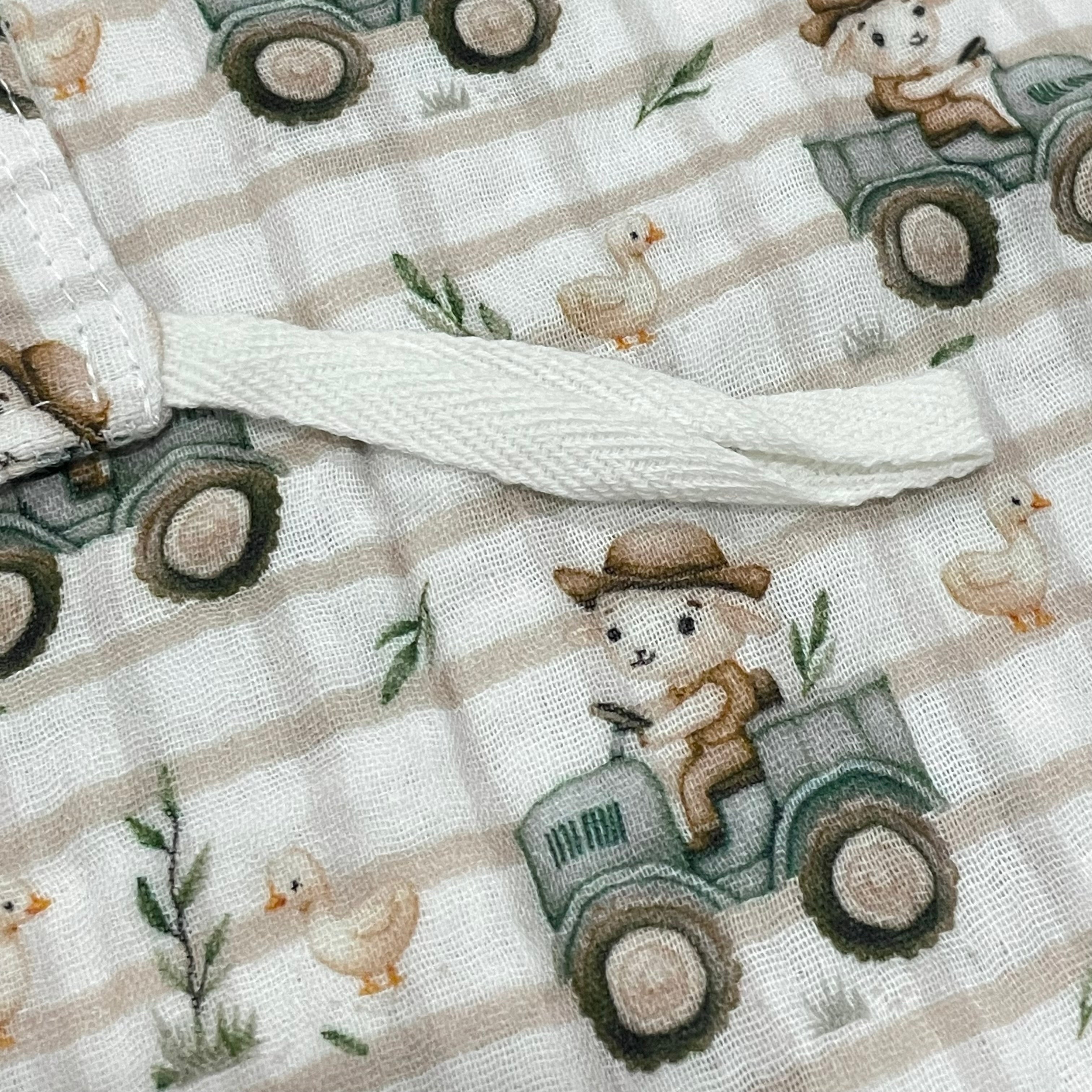 Mini mousseline réconfort - Coton biologique - Mouton à la ferme