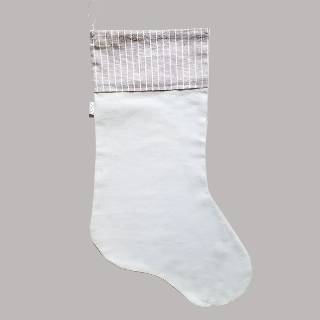 Bas de Noël en lin