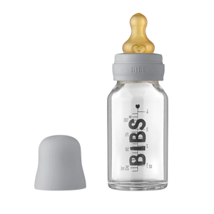 BIBS Biberon en verre - Ensemble complet Latex 110 ml - Cloud / Nuage