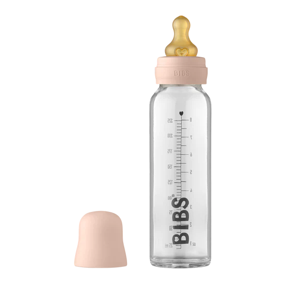 BIBS Biberon en verre - Ensemble complet Latex 225 ml - Blush