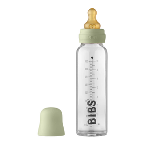 BIBS Biberon en verre - Ensemble complet Latex 225 ml - Sauge