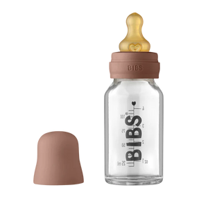 BIBS Biberon en verre - Ensemble complet Latex 110 ml - Woodchuck