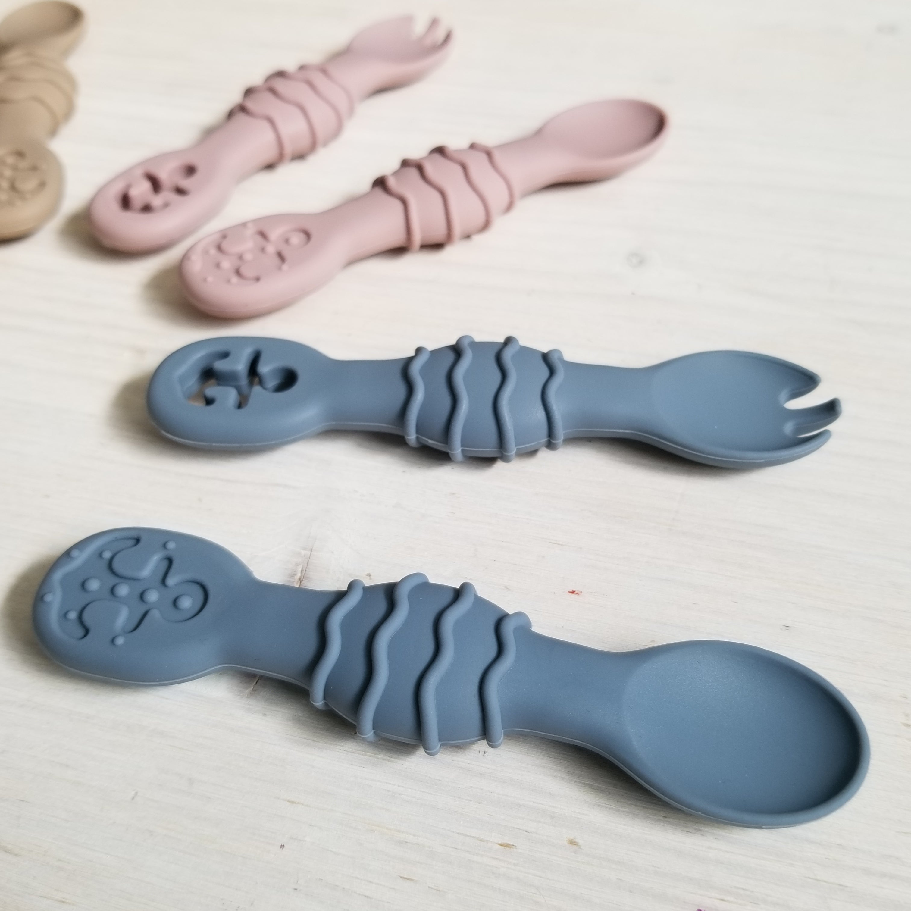 Ustensiles d'apprentissage DME en silicone - Ancre