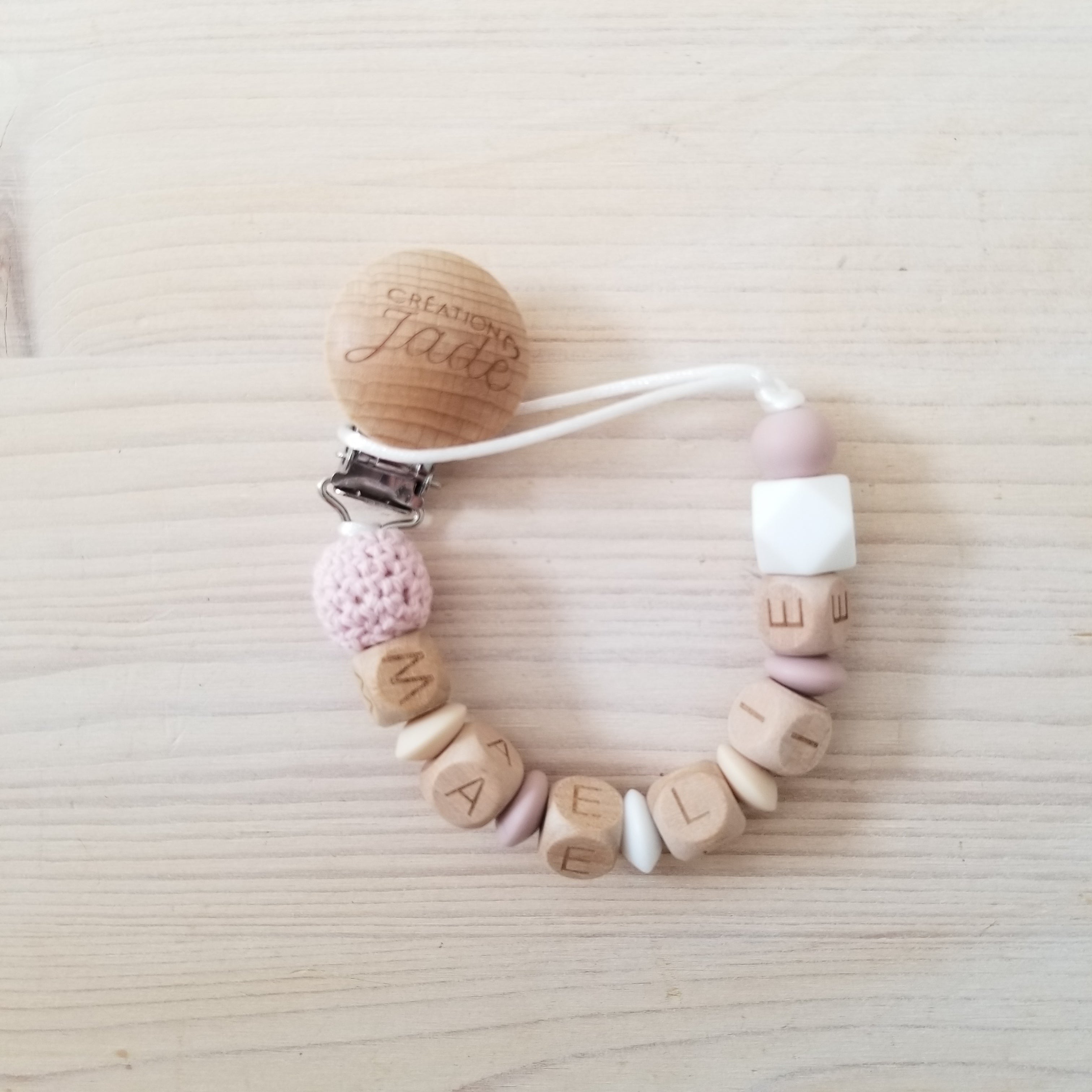 Attache-suce personnalisée - Clip bois (DÉLAIS 1-3SEM)