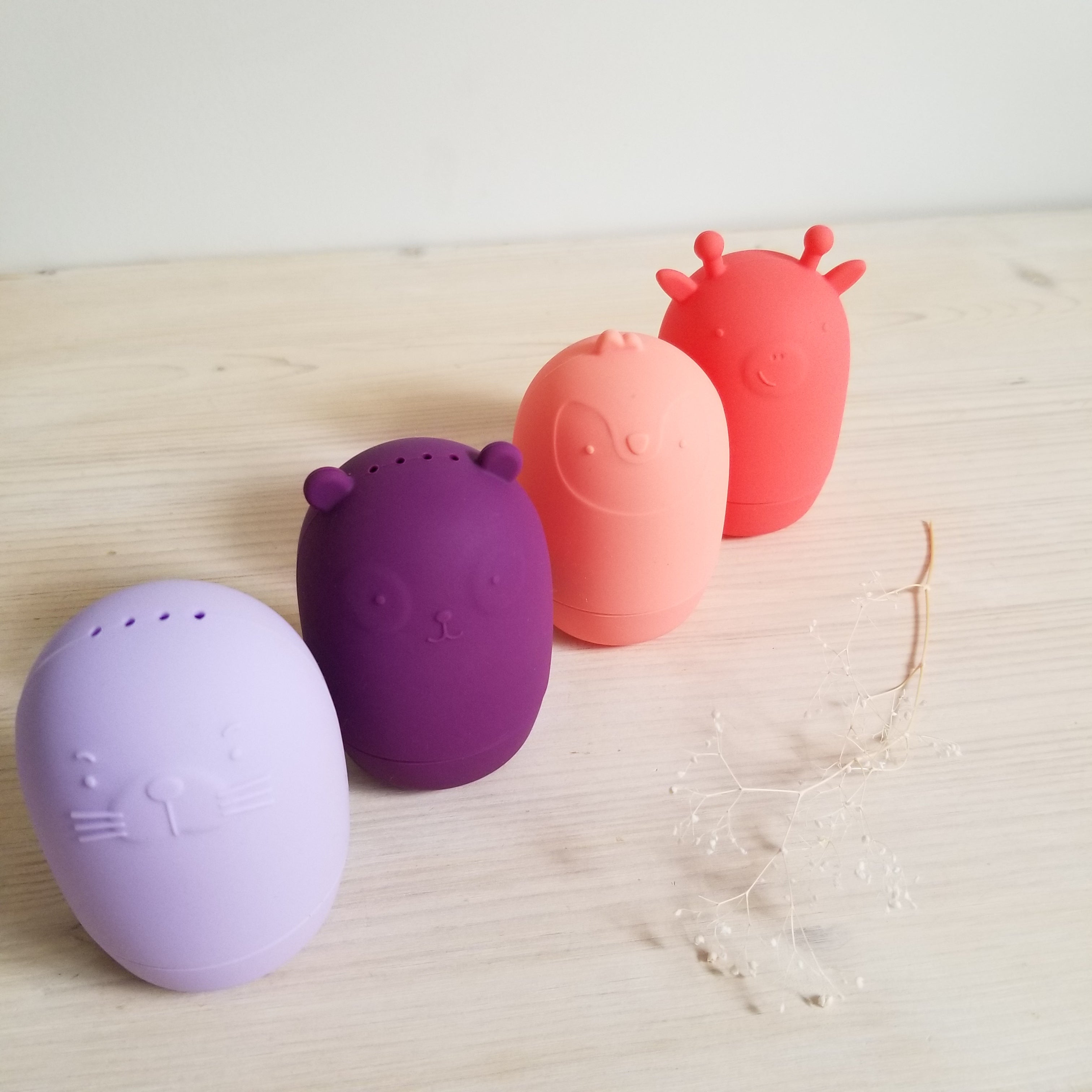 Nouveauté - Jouets pour le bain - corail et mauve