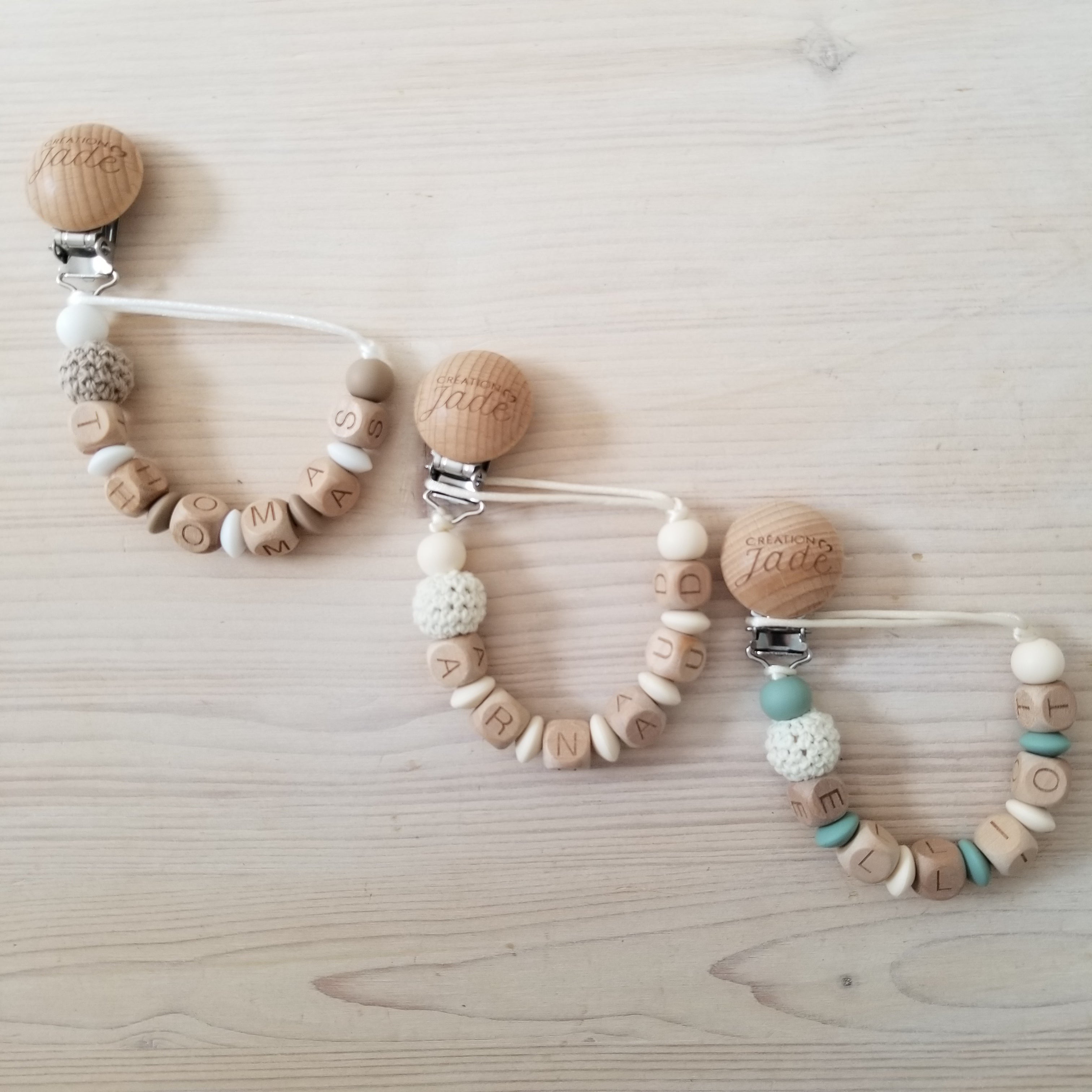 Attache-suce personnalisée - Clip bois (DÉLAIS 1-3SEM)