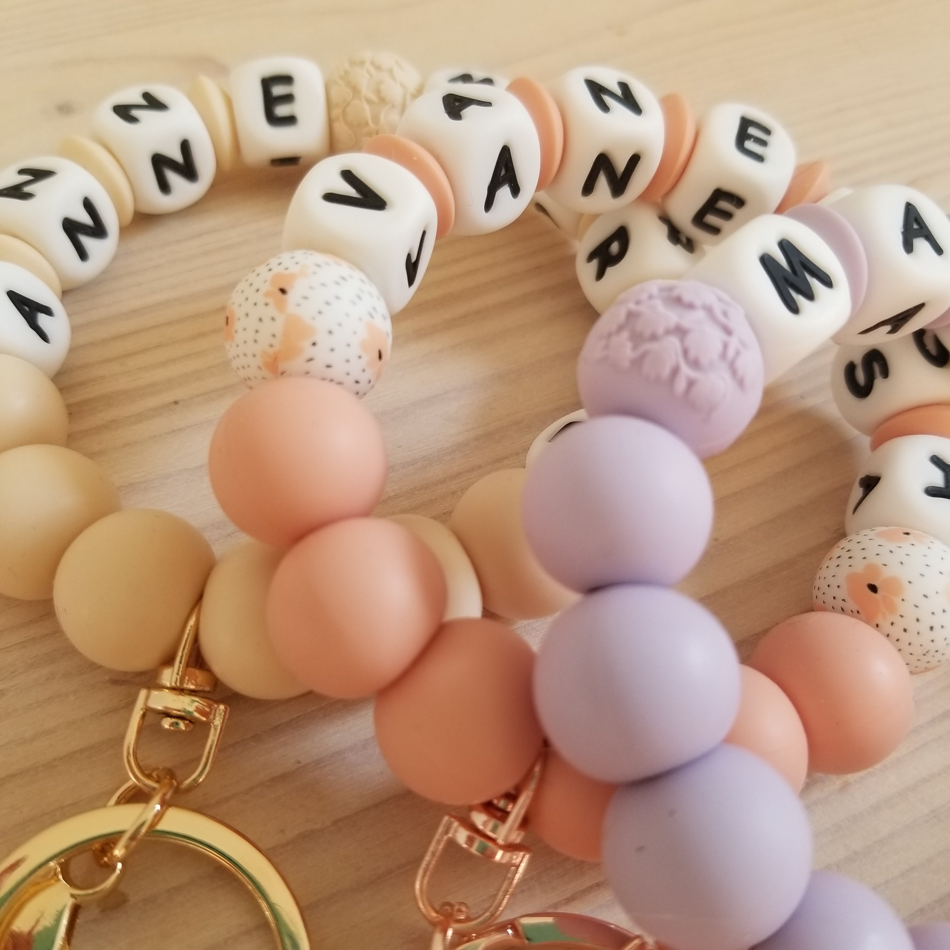 Porte-clé en anneau - Personnalisé avec prénom