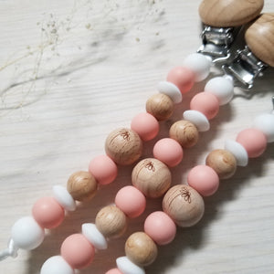 Nouveauté - Attache-suce Bois - Adorable - Ma petite Fleur