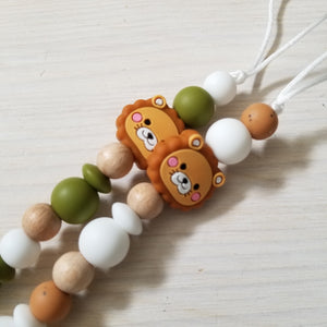 Nouveauté - Attache-suce Bois - Lion