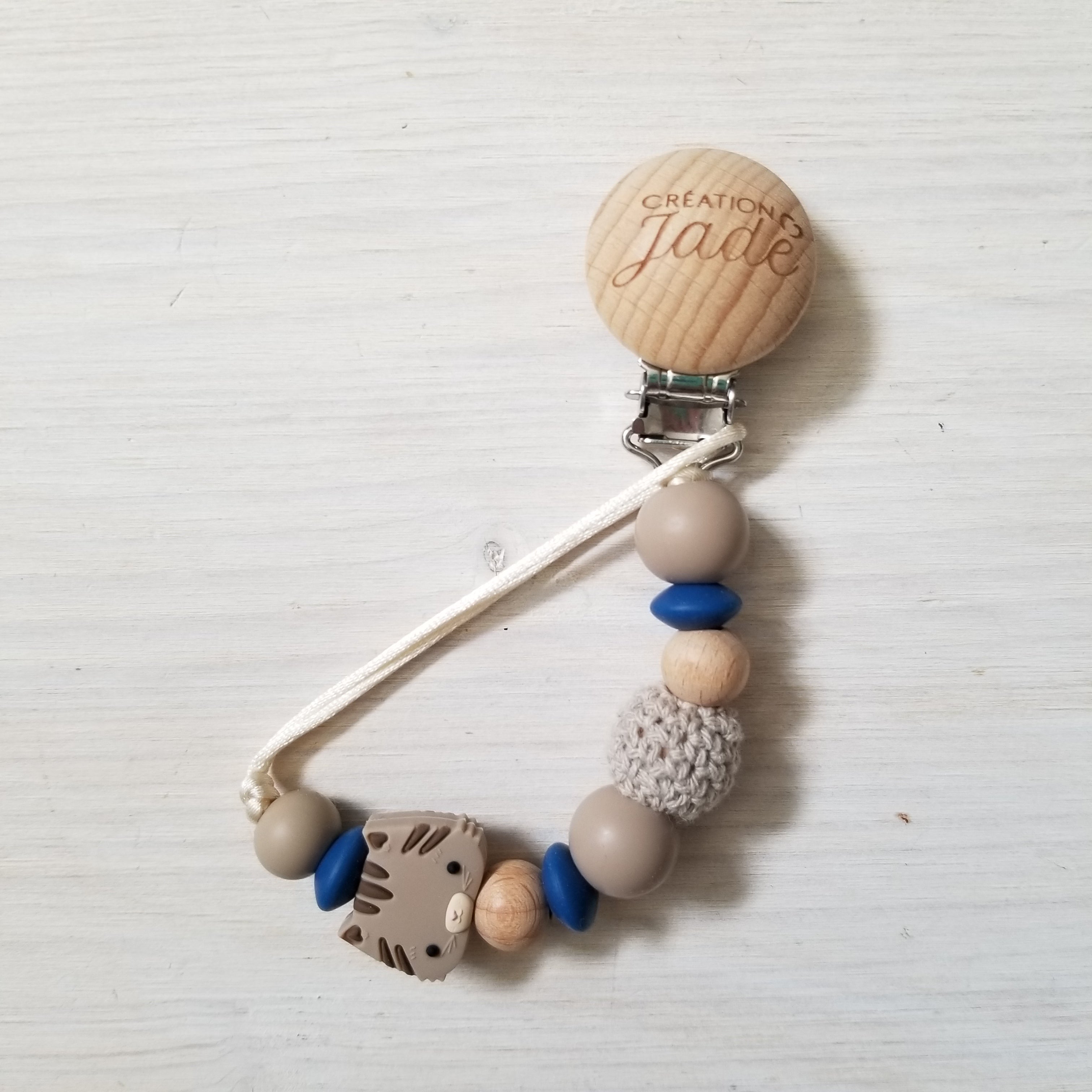 Nouveauté - Attache-suce Bois - Chat