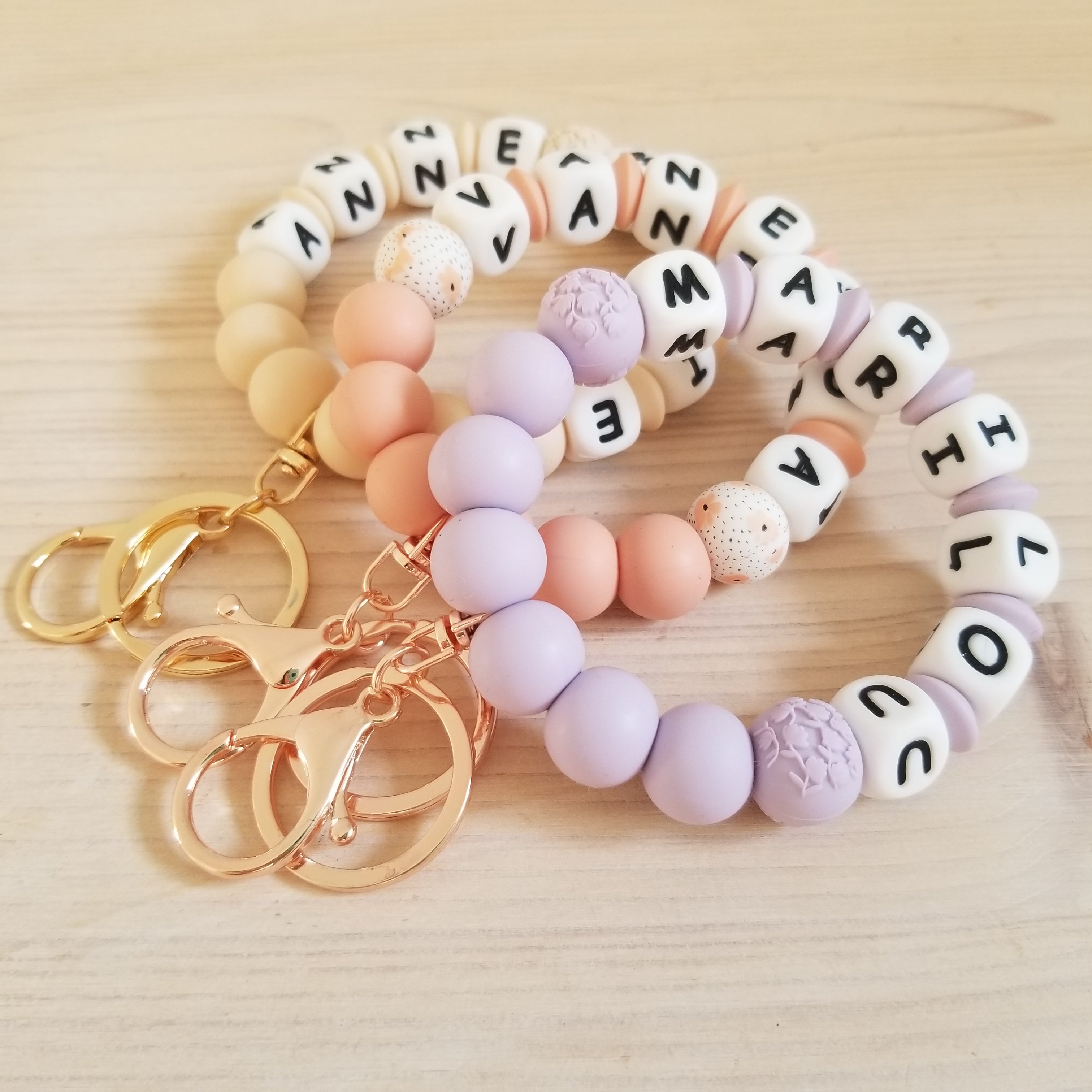 Porte-clé en anneau - Personnalisé avec prénom