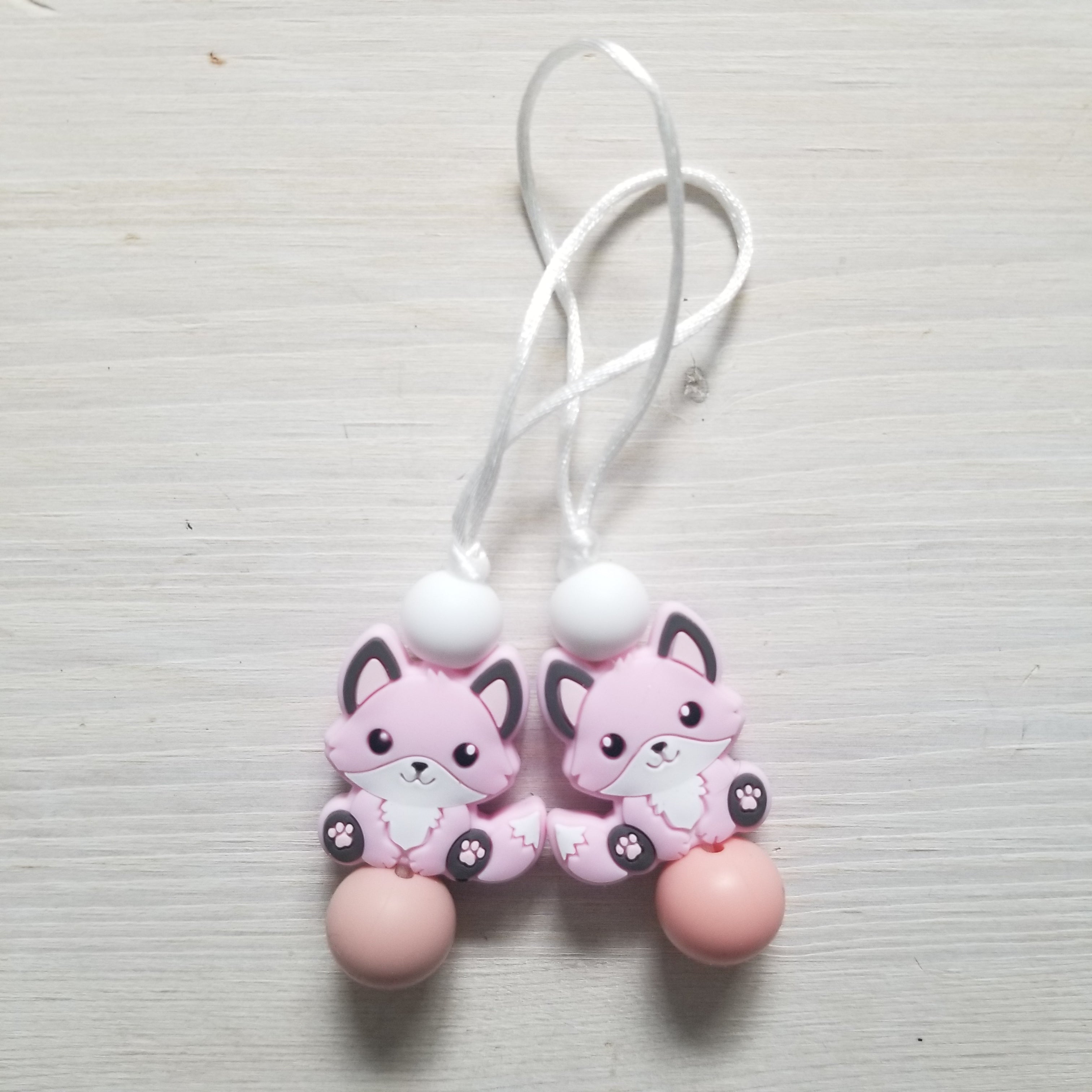 Zipette à fermeture éclair - Renard rose