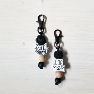 Porte-clé - Cat mom & Dog mom