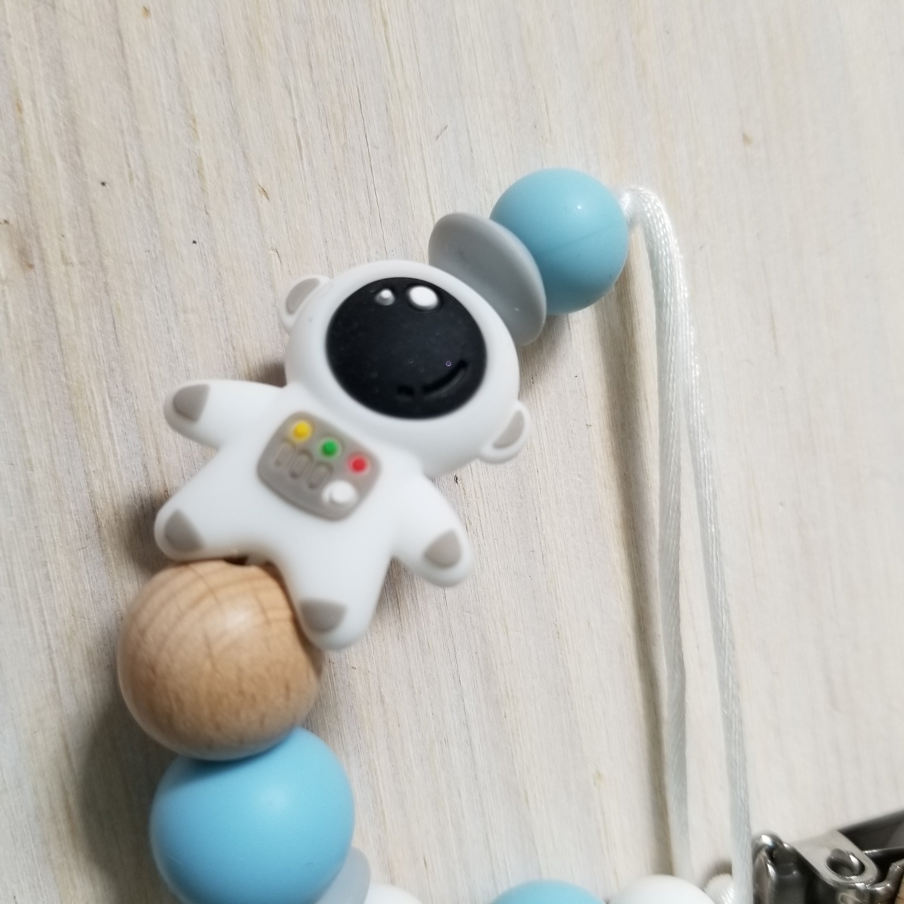 Nouveauté - Attache-suce Bois - Astronaute