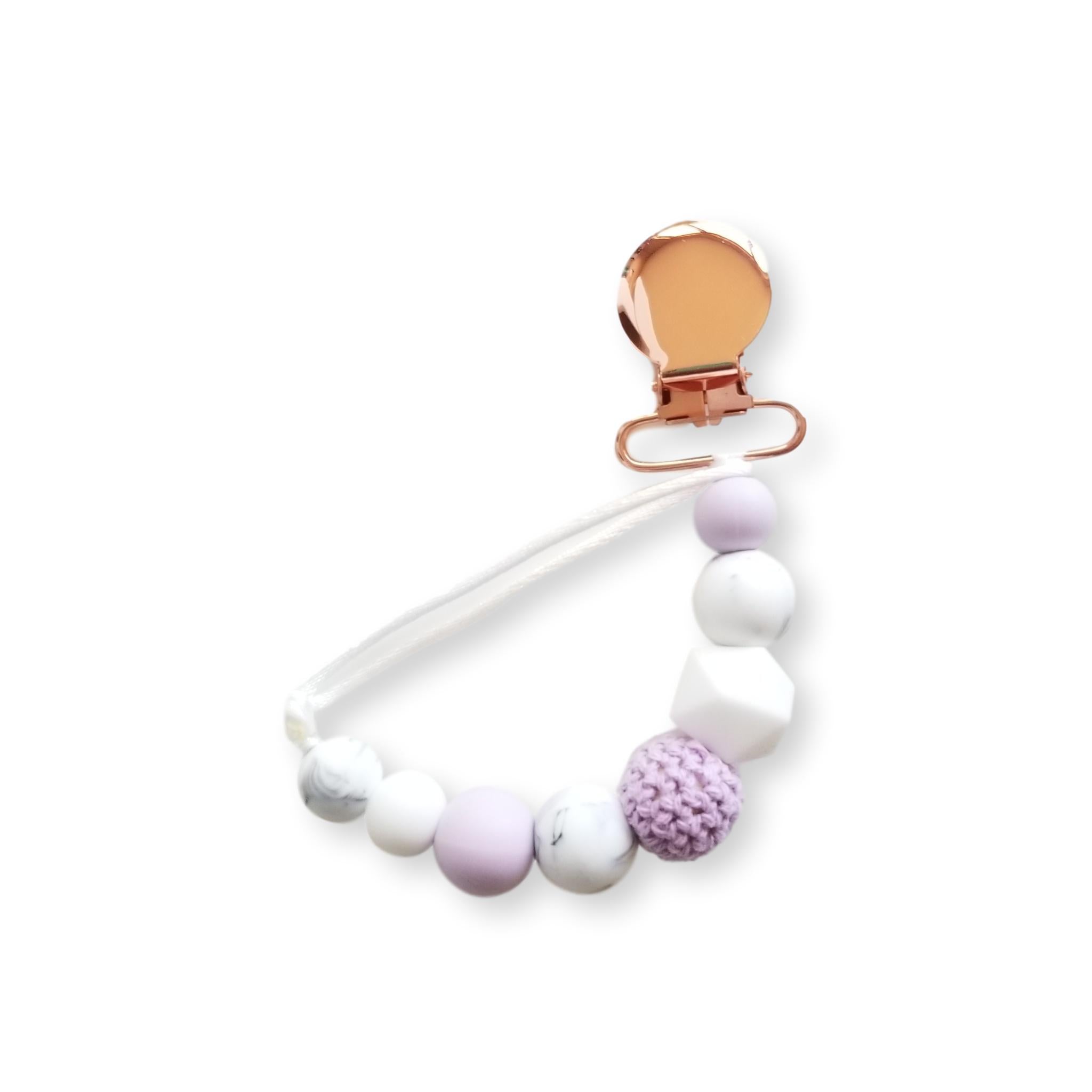 Attache-suce Métal or rose - lilas