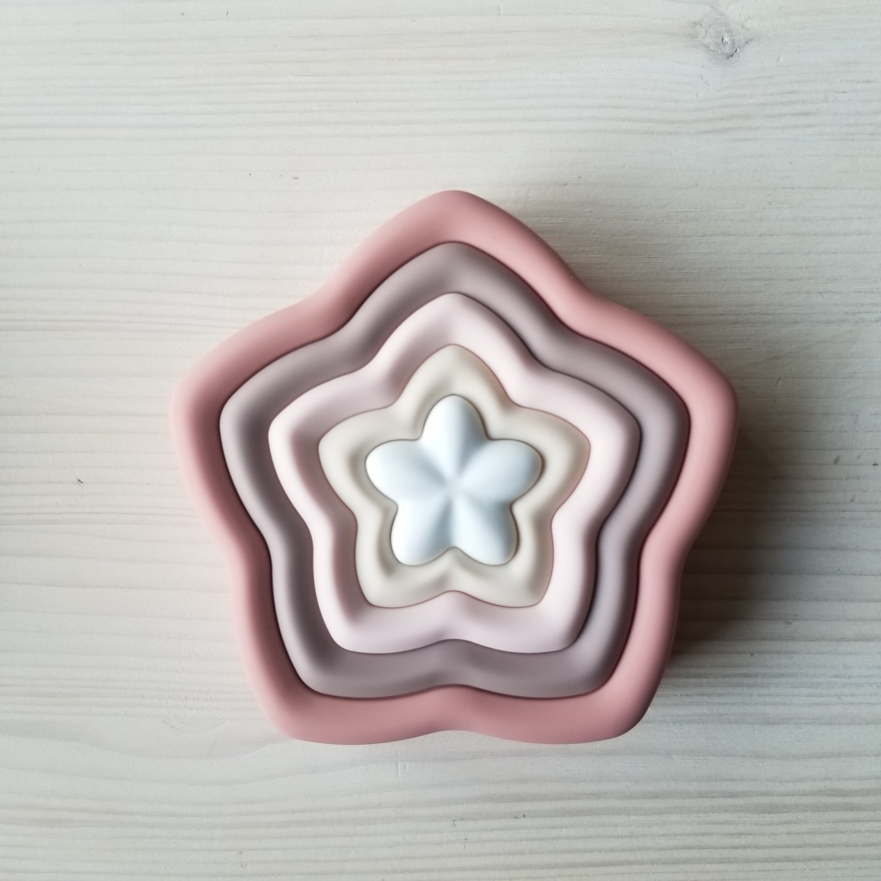 SOLDE 25$ - Formes à encastrer en silicone - Étoiles - Rose